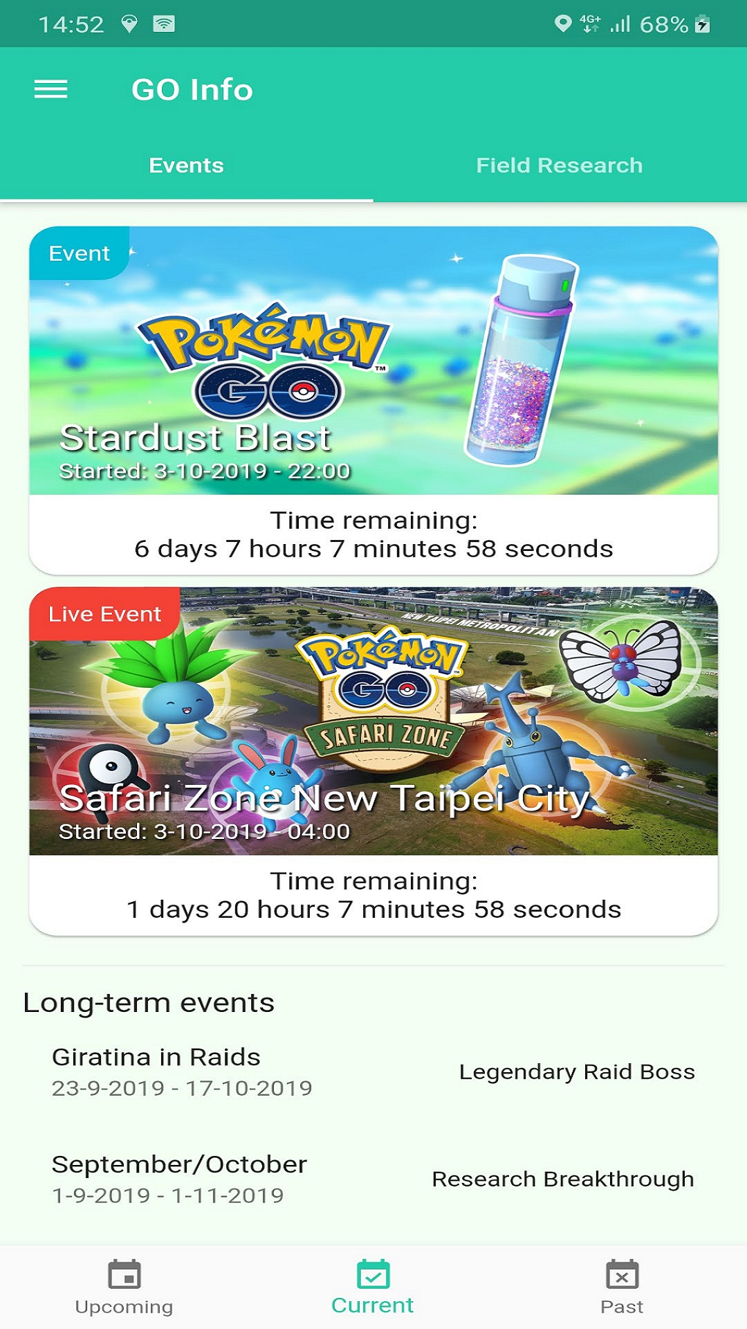 GO Info screenshot