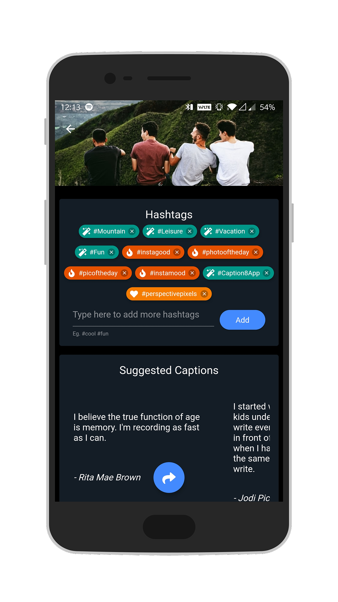 Caption 8 - Caption & Hashtags for photos screenshot