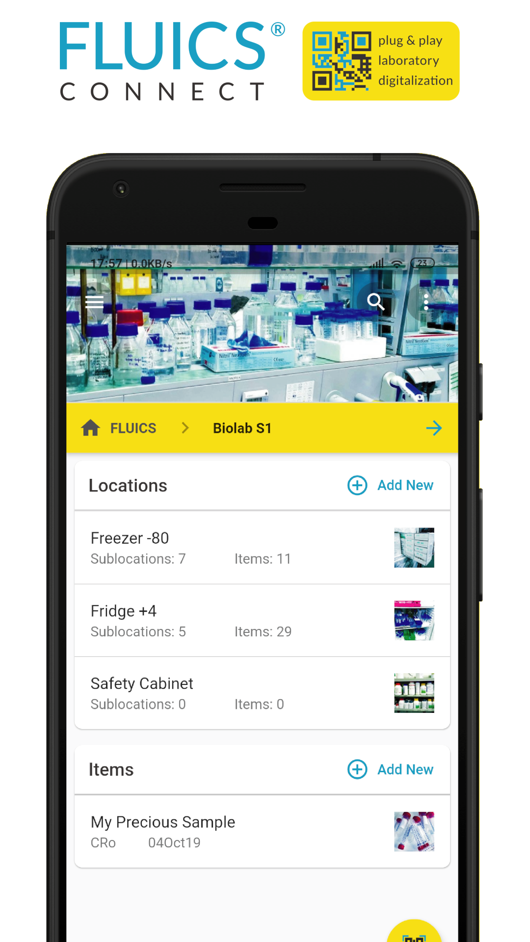 FLUICS CONNECT screenshot