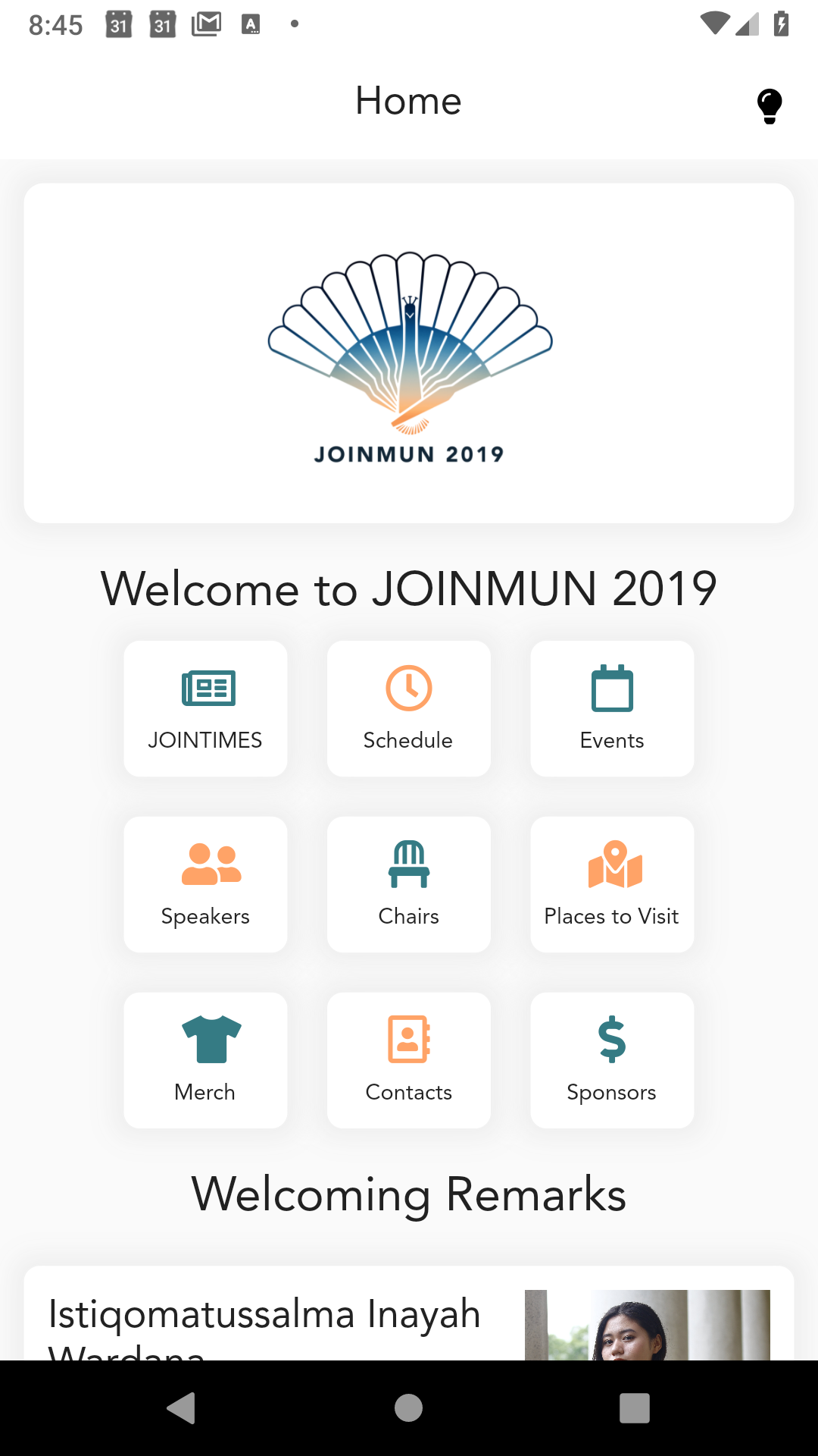 JOINMUN 2019 screenshot