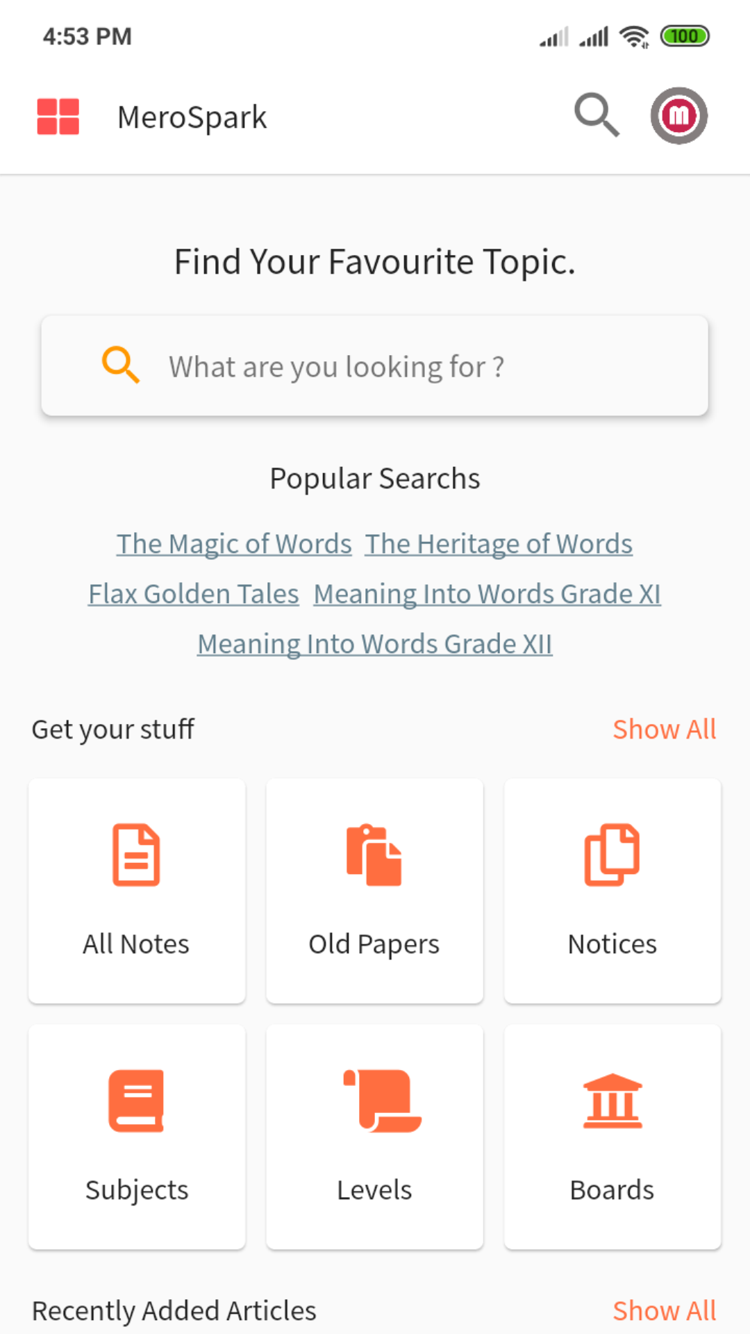 MeroSpark : NEB, SEE, Bachelor Level, CTEVT Notes screenshot