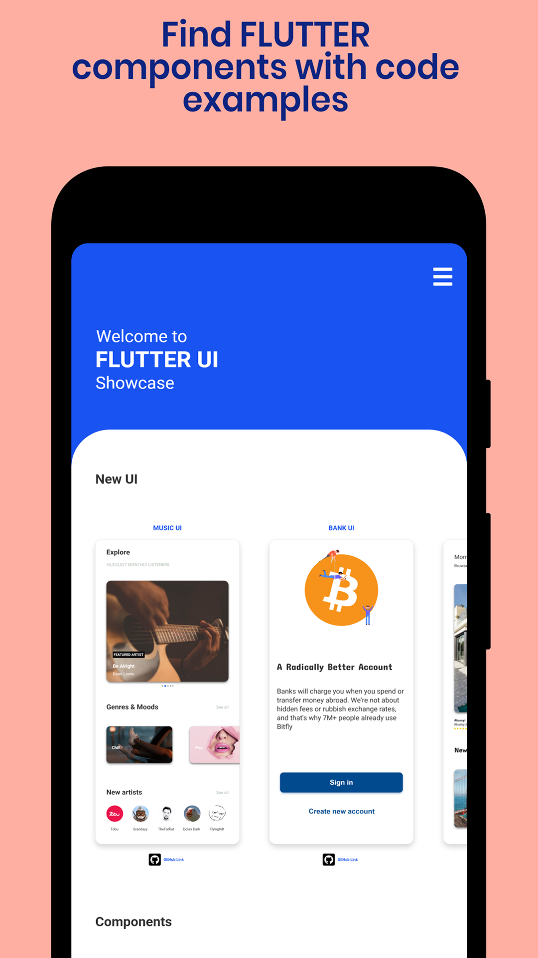 FLUTTER UI Showcase screenshot