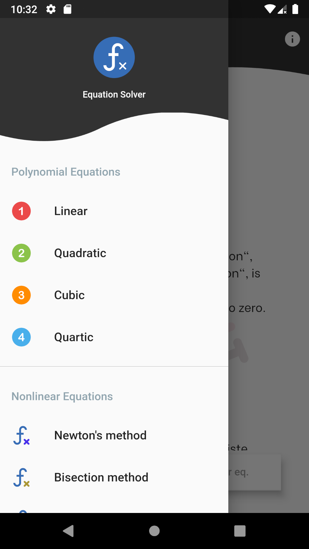 Equation Solver screenshot