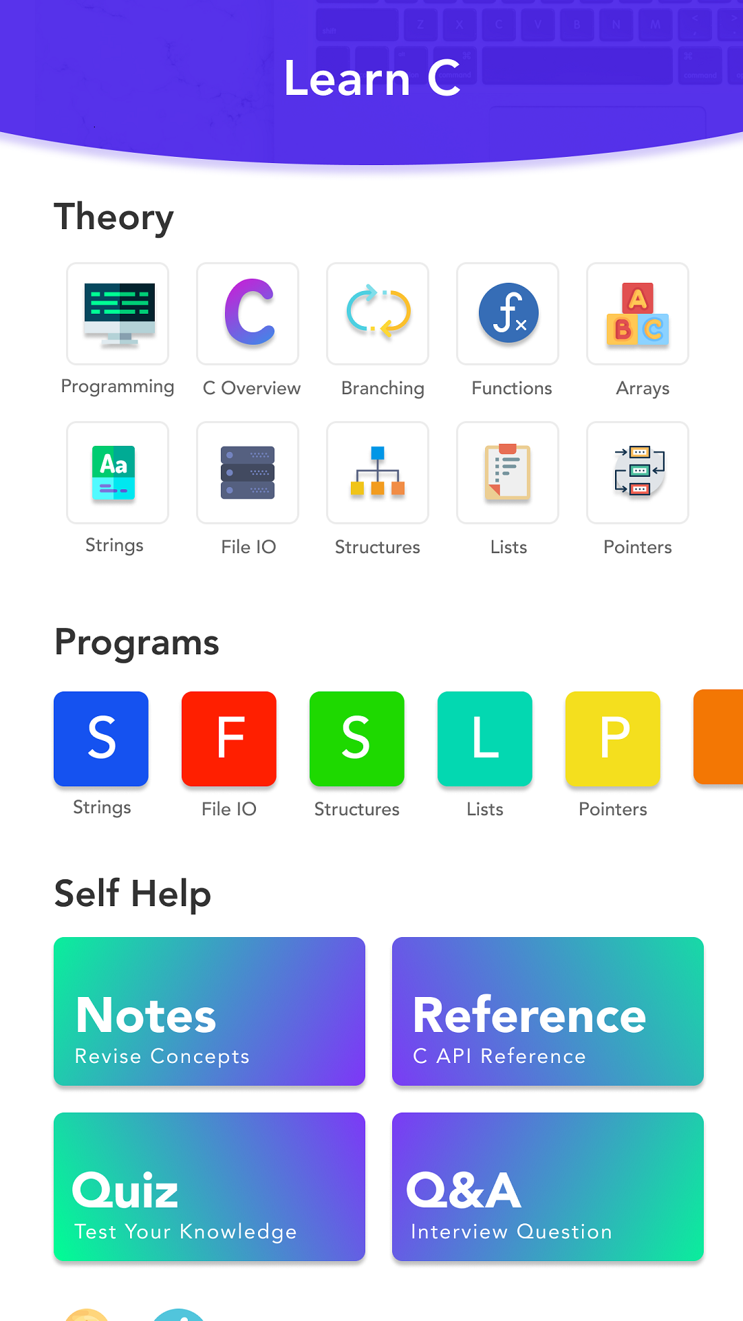 Learn C screenshot