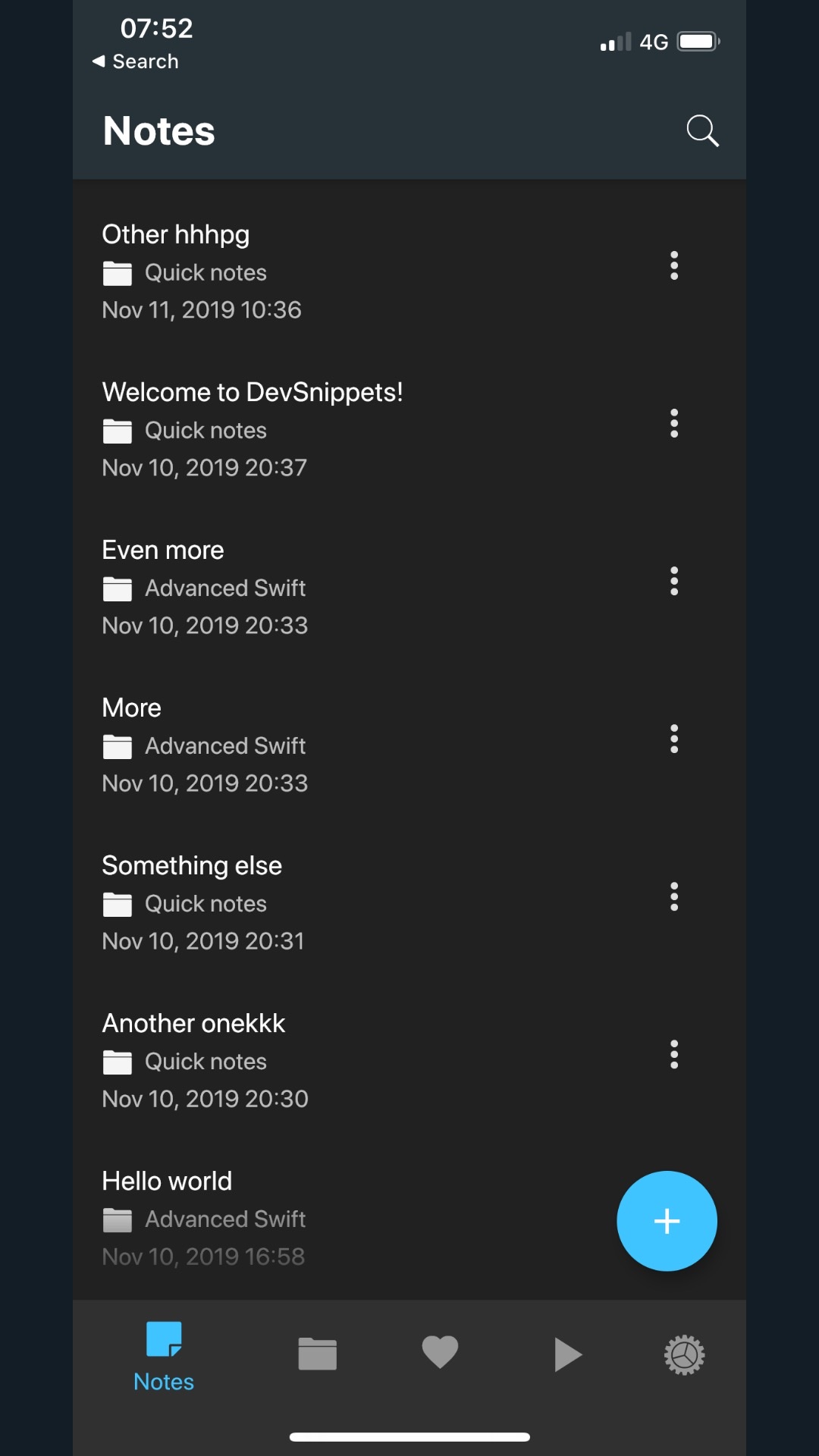 DevSnippets screenshot