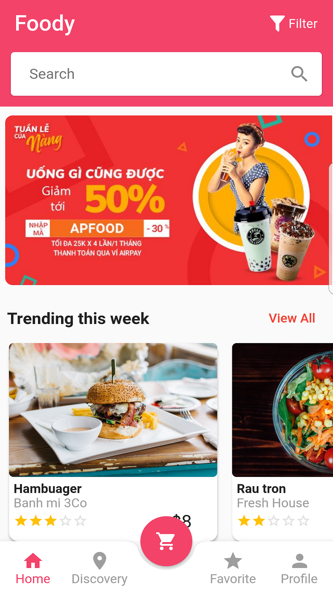 Foody UI screenshot