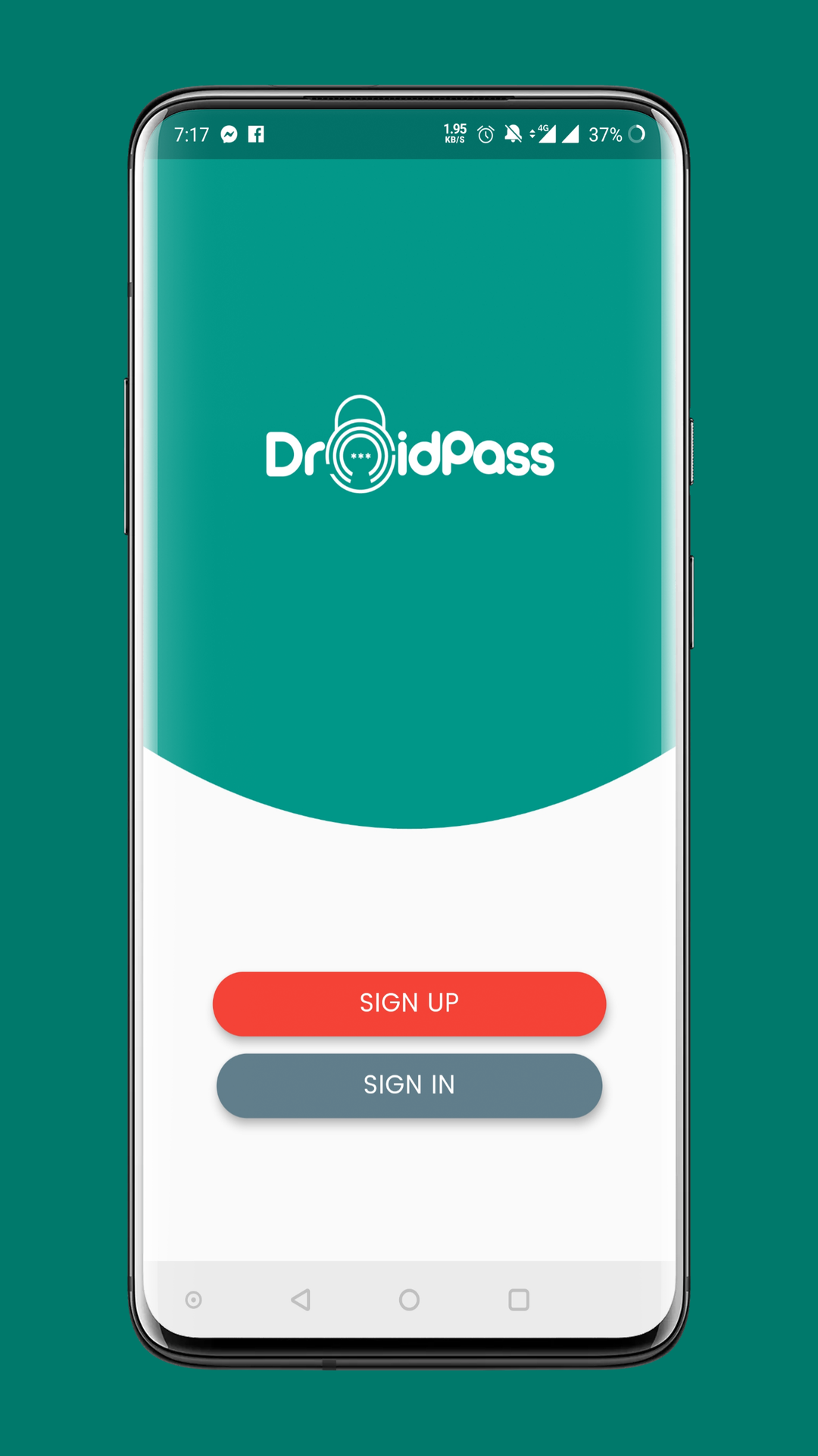 DroidPass Password Manager screenshot