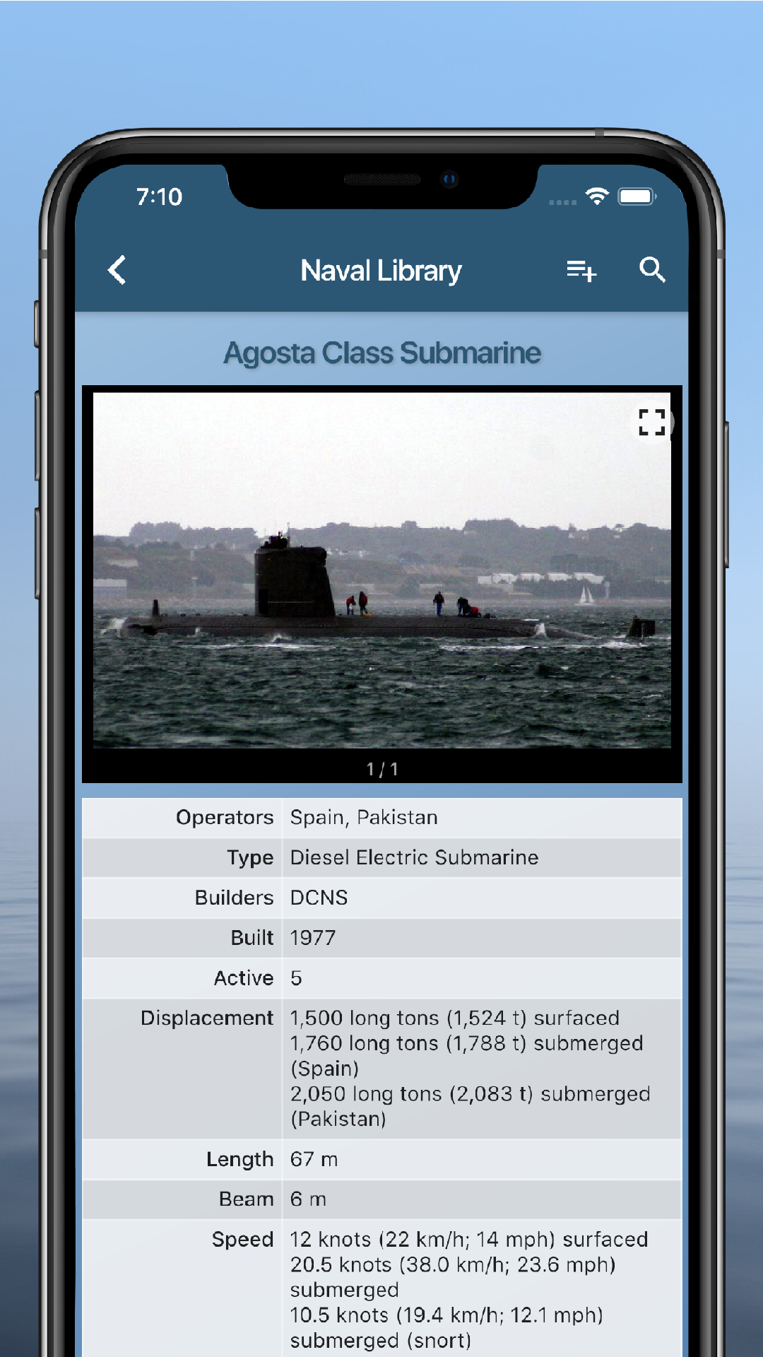 Naval Library screenshot
