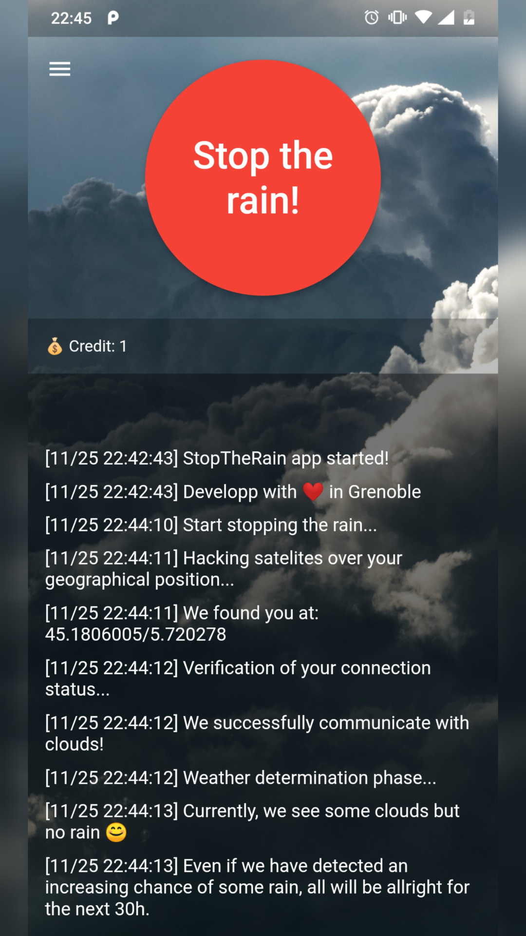 StopTheRain screenshot