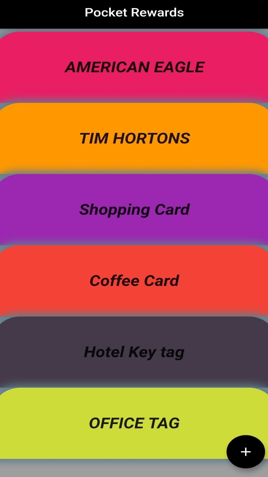 Pocket Cards-Simple Rewards Wallet screenshot