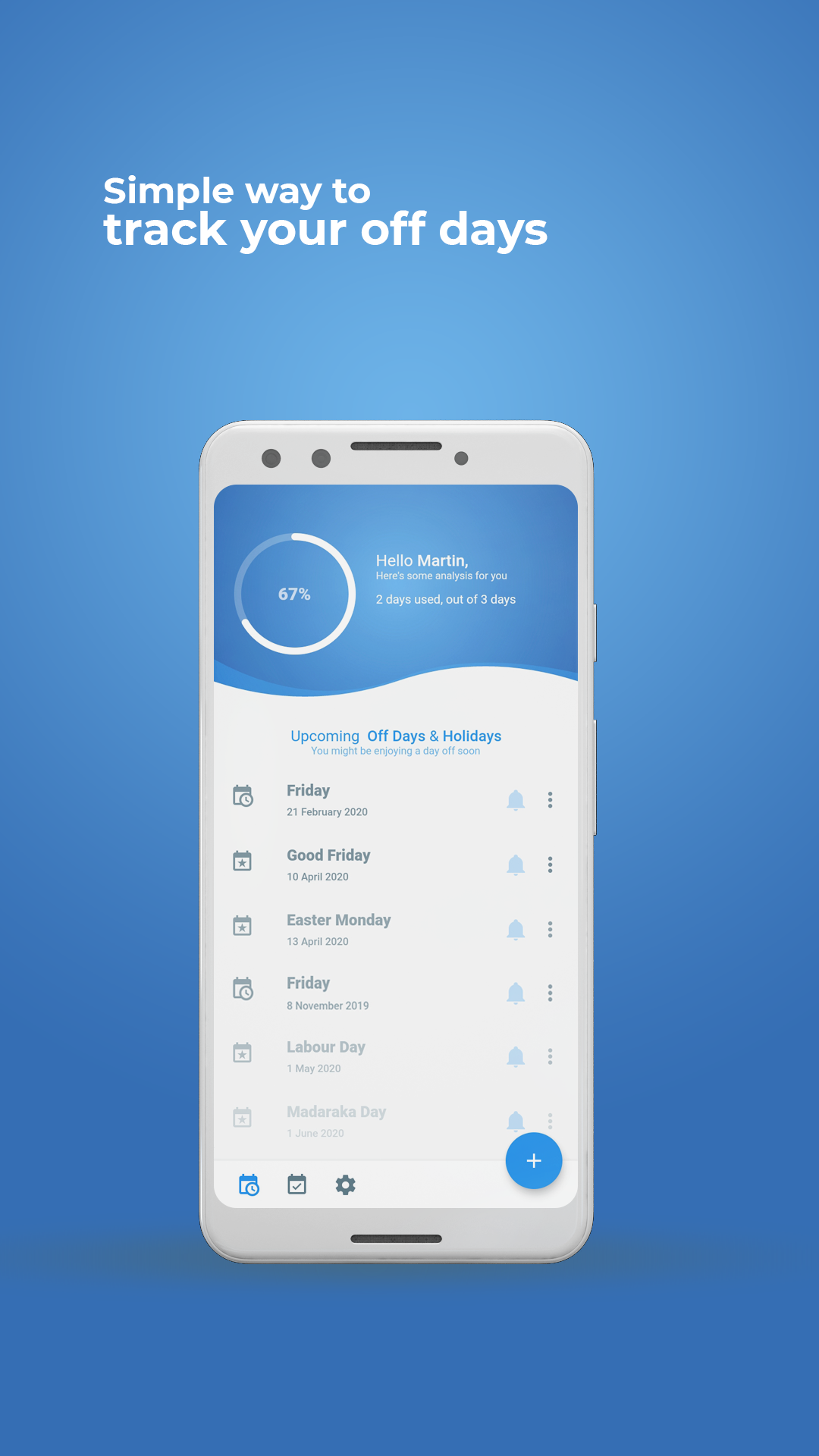 Off Days - Leave Tracker screenshot