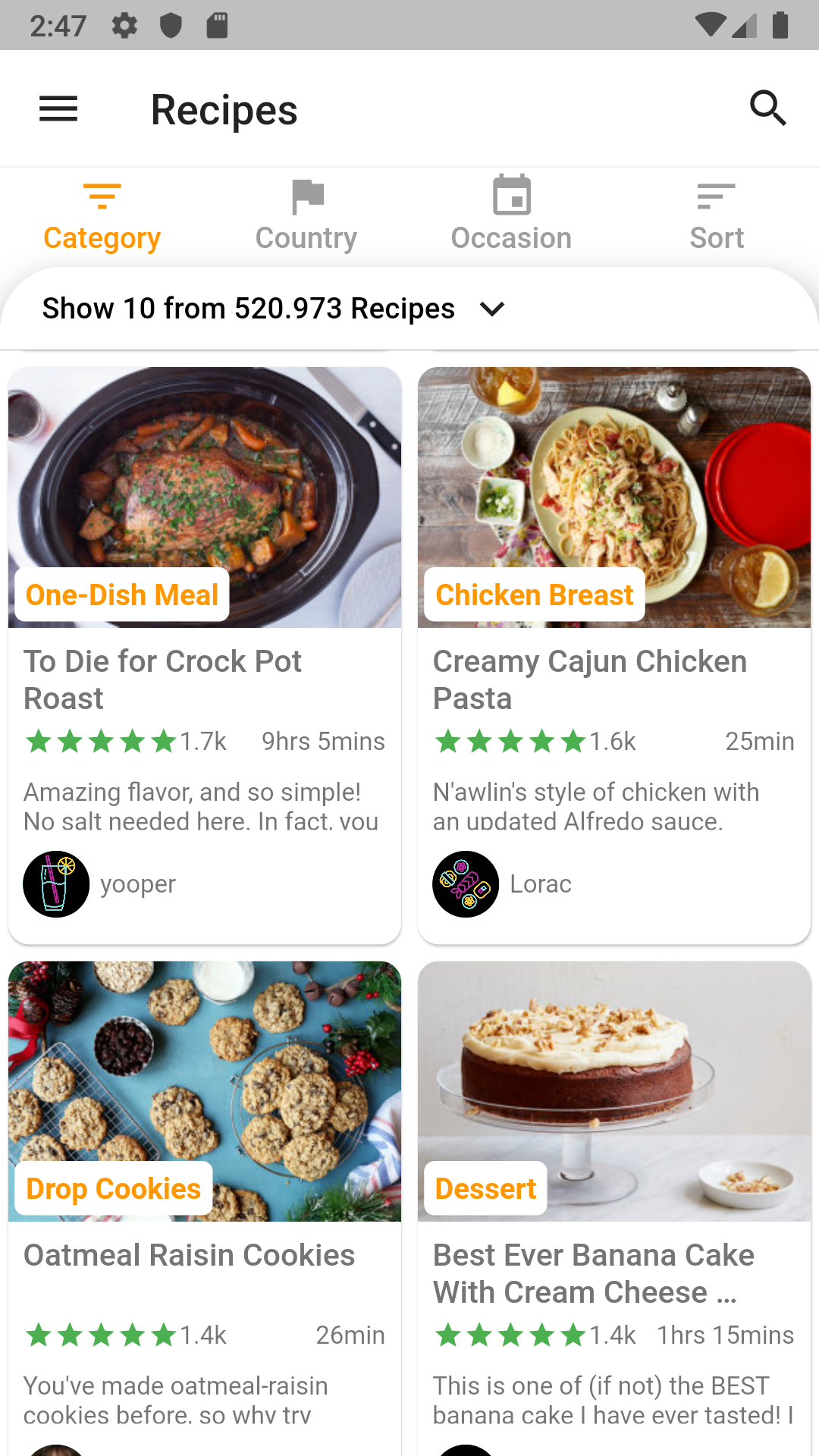 Food Recipe screenshot