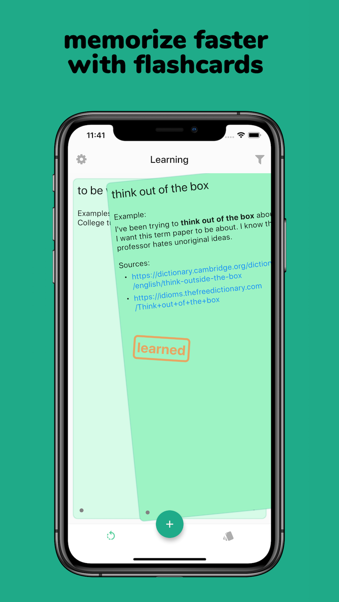 MemMe - Learn with Flashcards screenshot