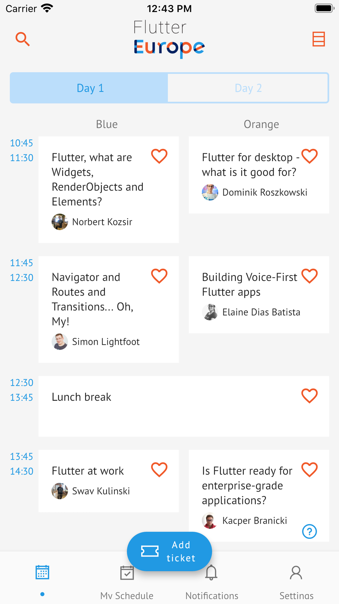 Flutter Europe screenshot