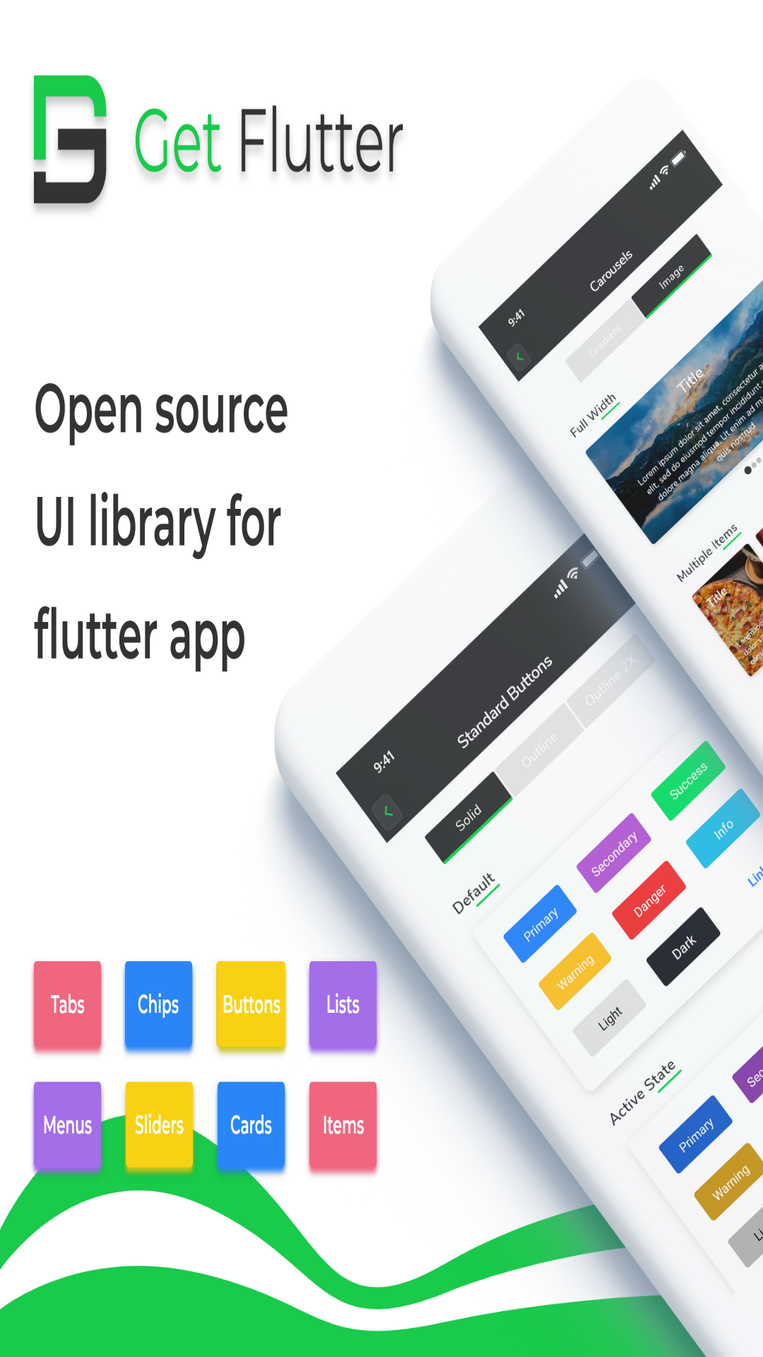 GetFlutter - A flutter open-source UI library. screenshot