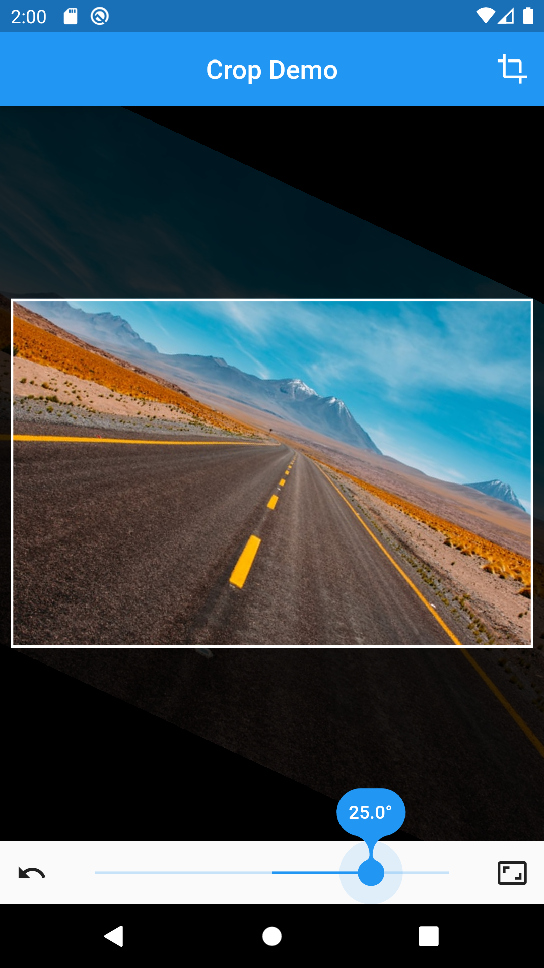Crop Demo screenshot