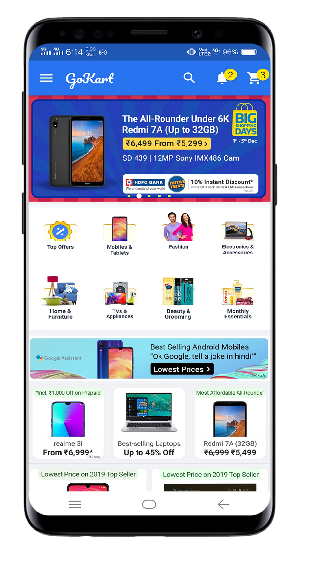 GoKart - Flutter E-commerce UI Template screenshot
