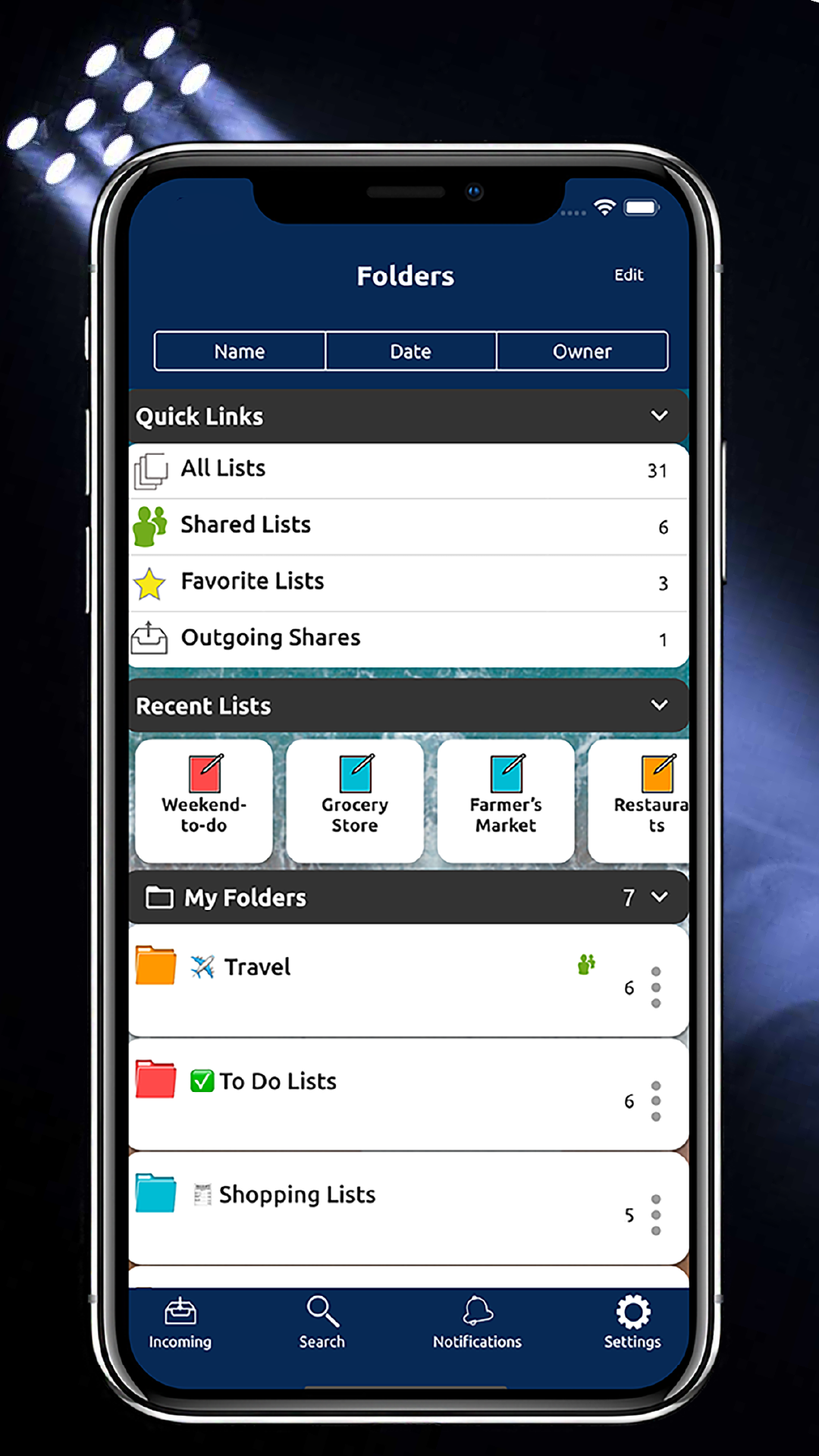 Listij screenshot