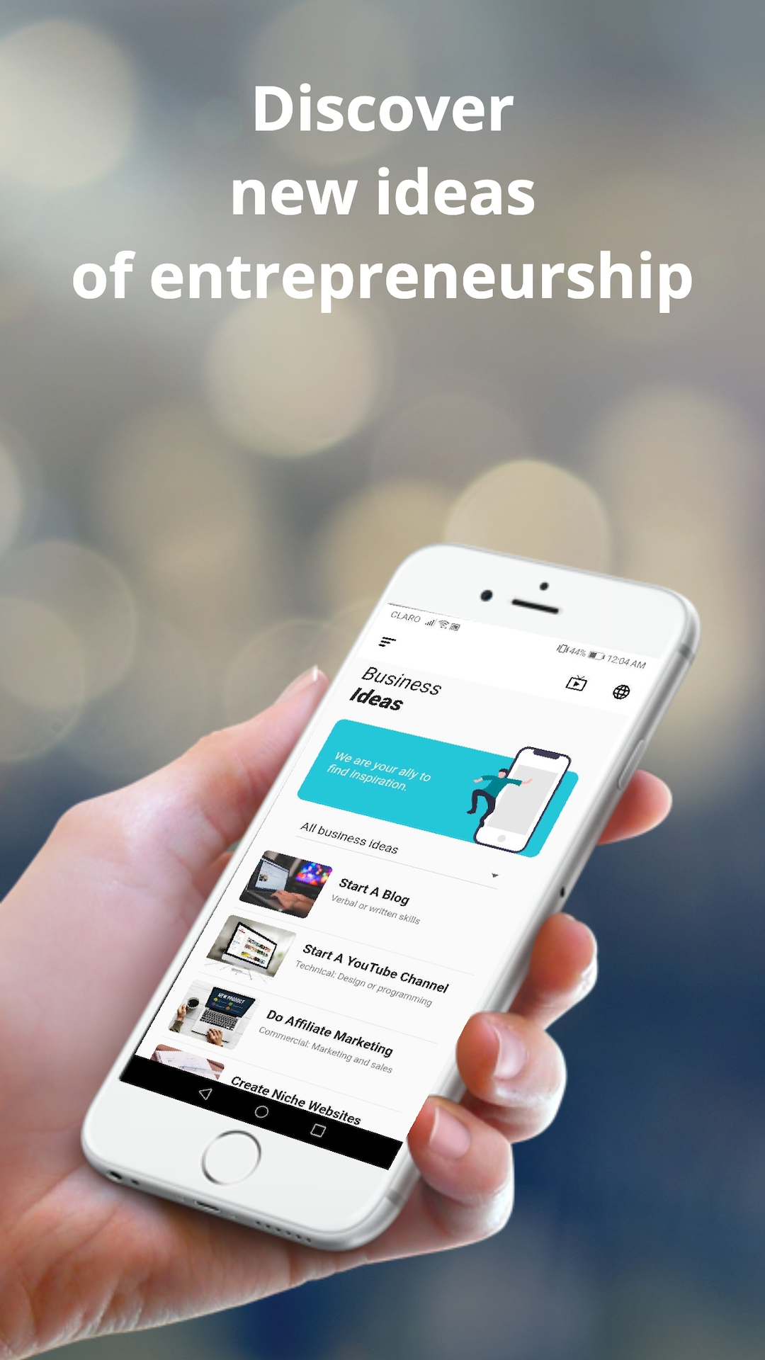New Startup Business Ideas for entrepreneurs screenshot