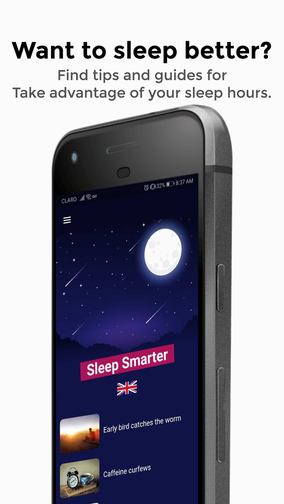 Sleep Smarter - Fight insomnia & improve sleeping screenshot