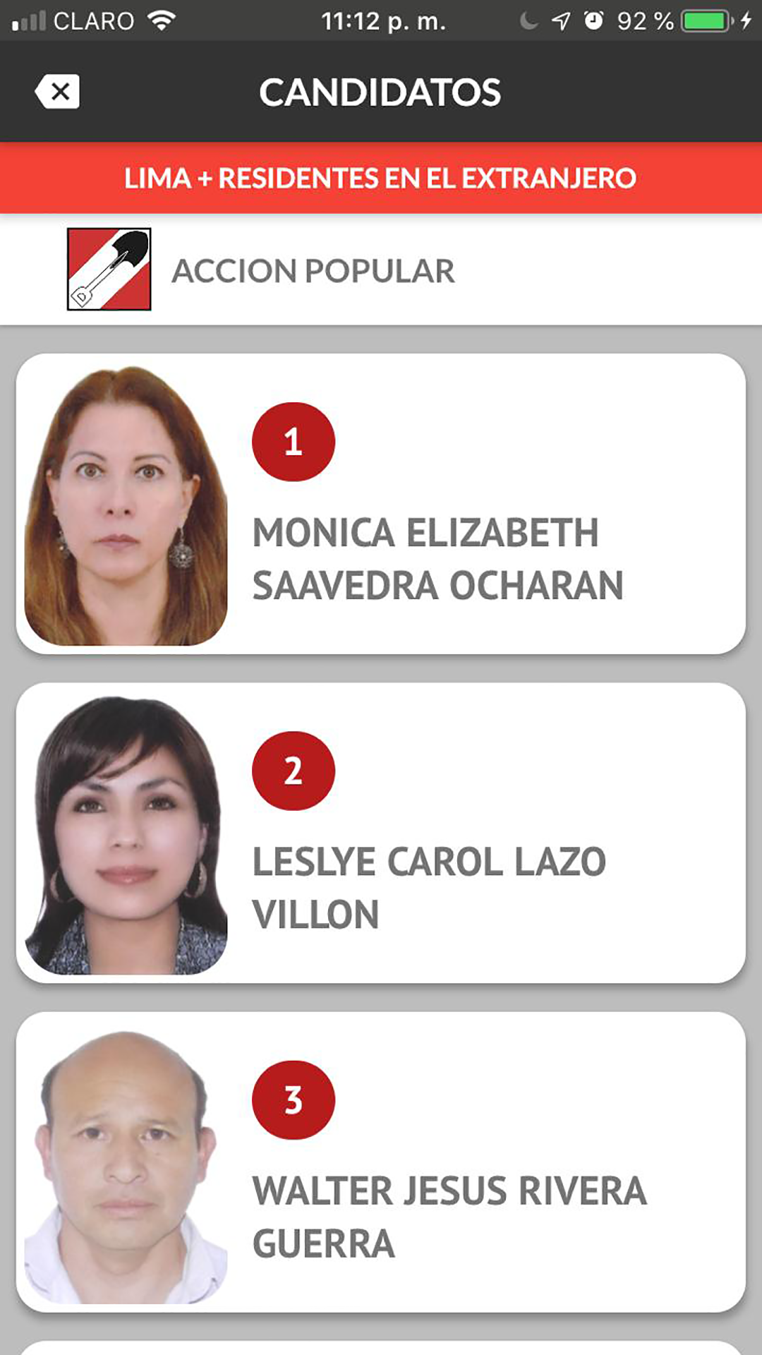 Elecciones Perú 2020 - Útero.pe / Mediaenjoy.com screenshot