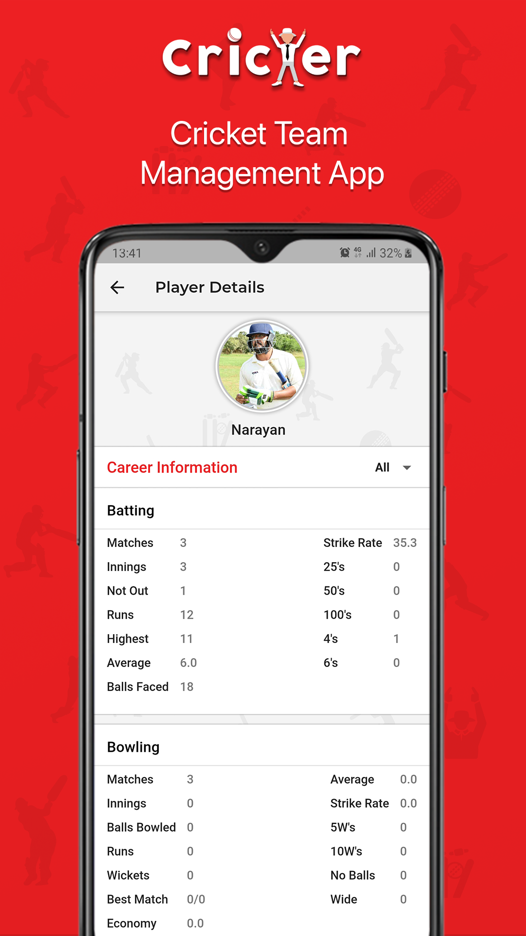 Cricxer screenshot