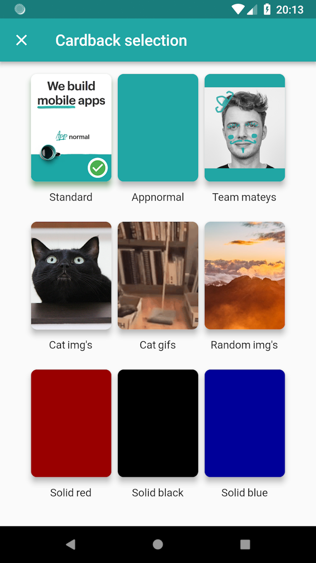 Planning Poker screenshot
