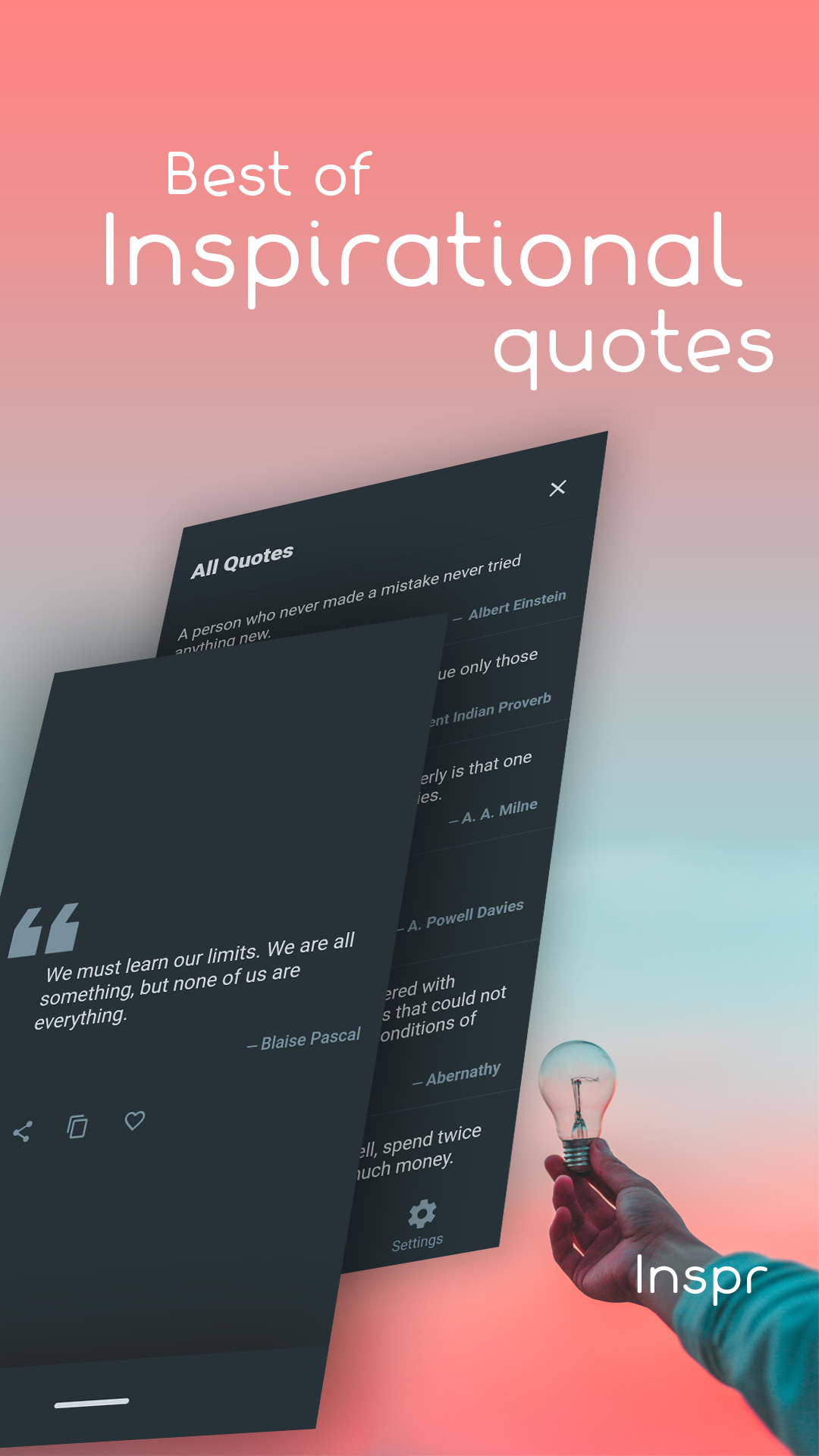 Inspr - Inspirational Quotes screenshot
