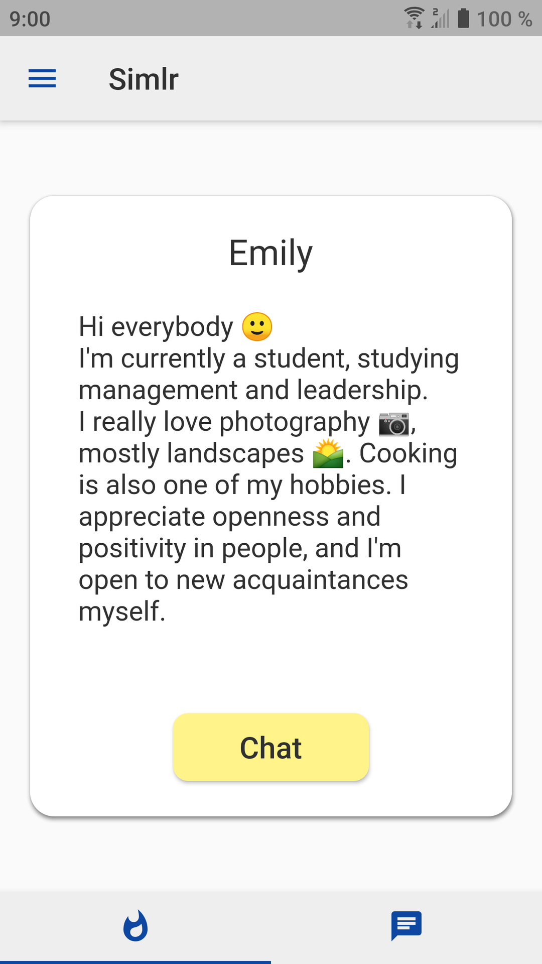 Simlr screenshot