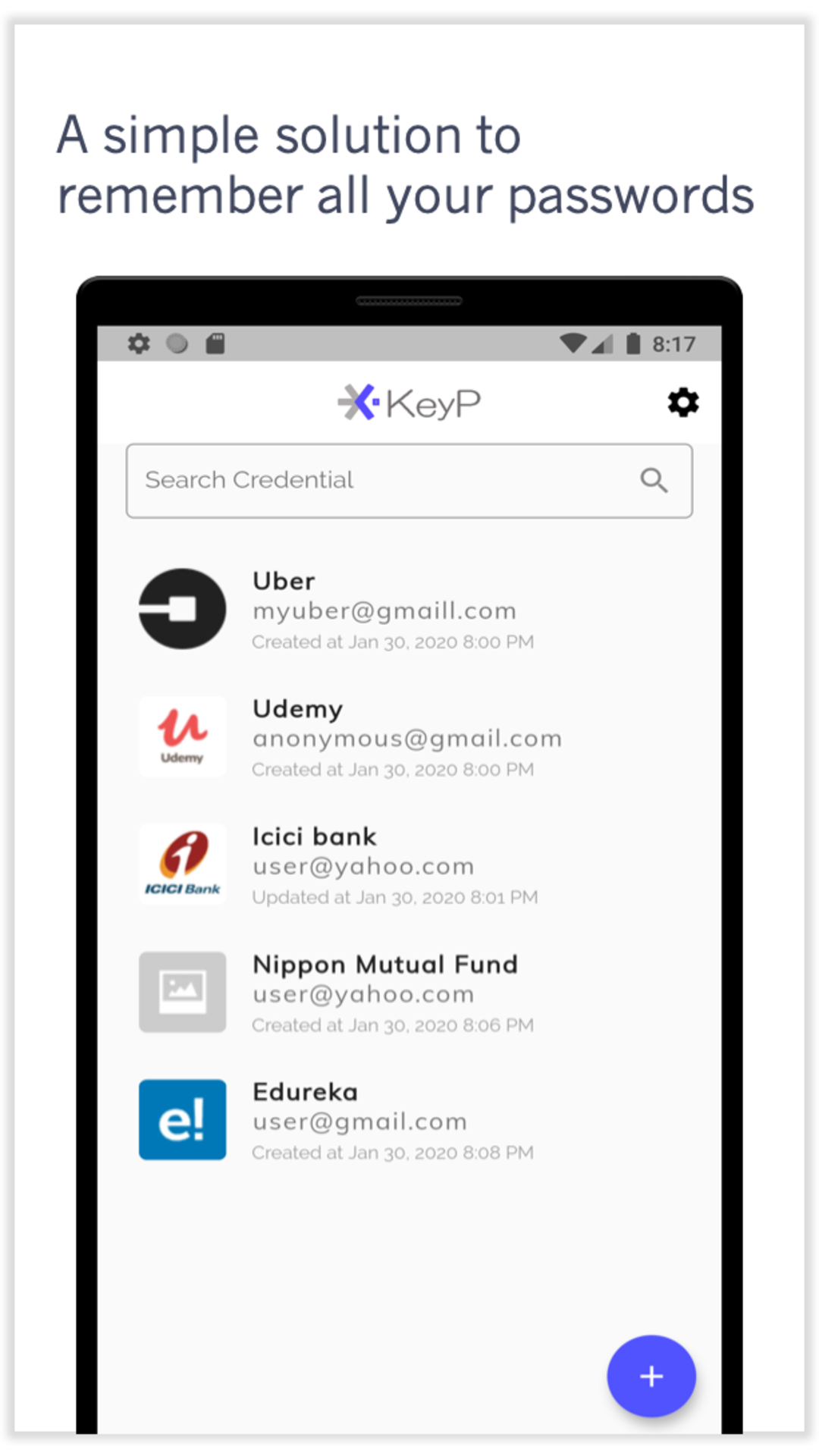 KeyP screenshot