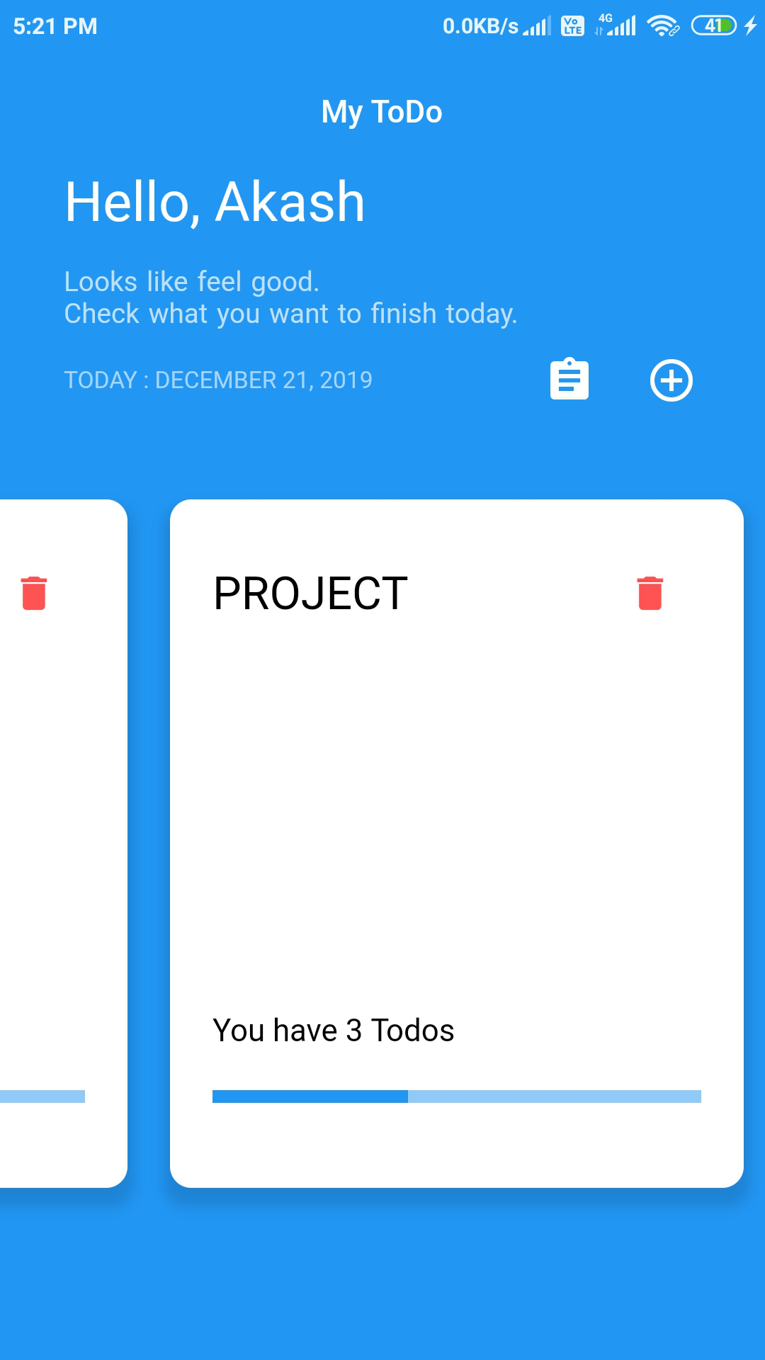 My Todo screenshot