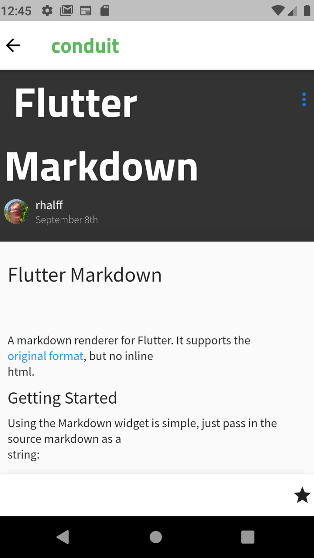 RealWorld Flutter screenshot