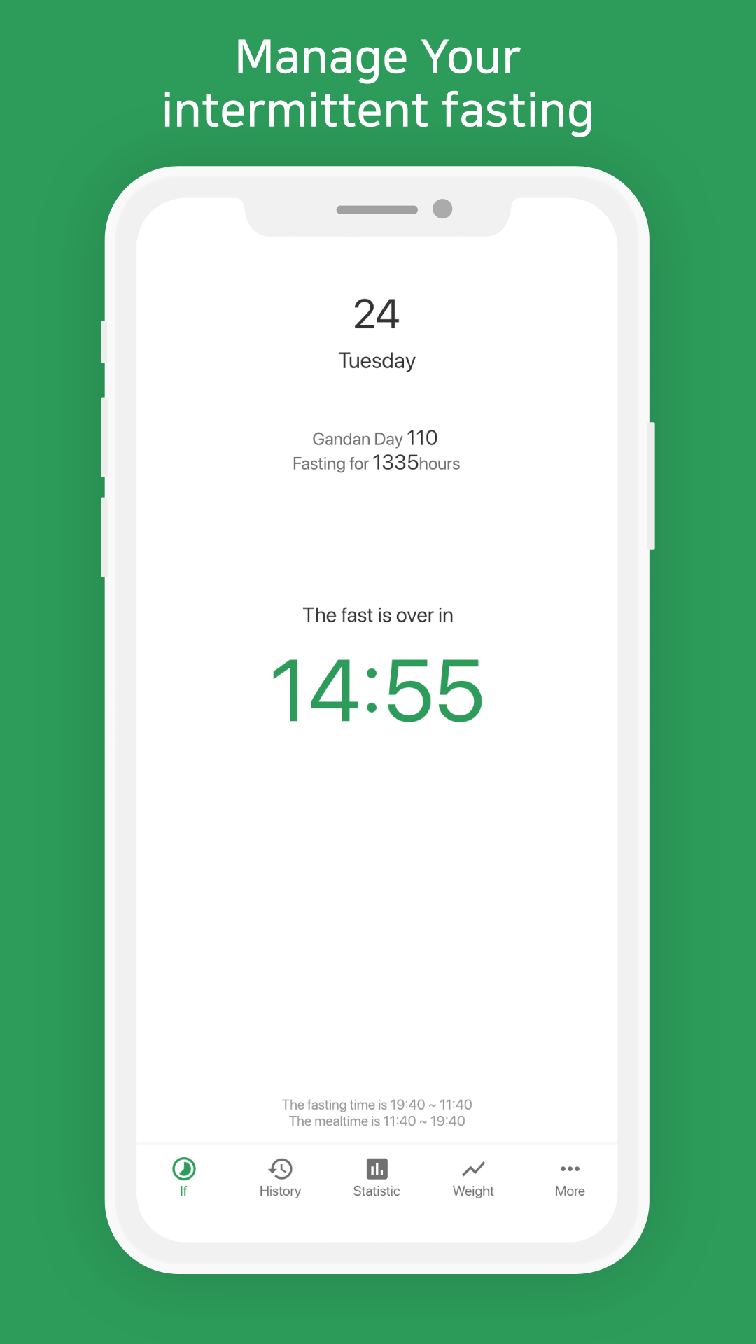 Gandan - Intermittent Fasting Manager screenshot