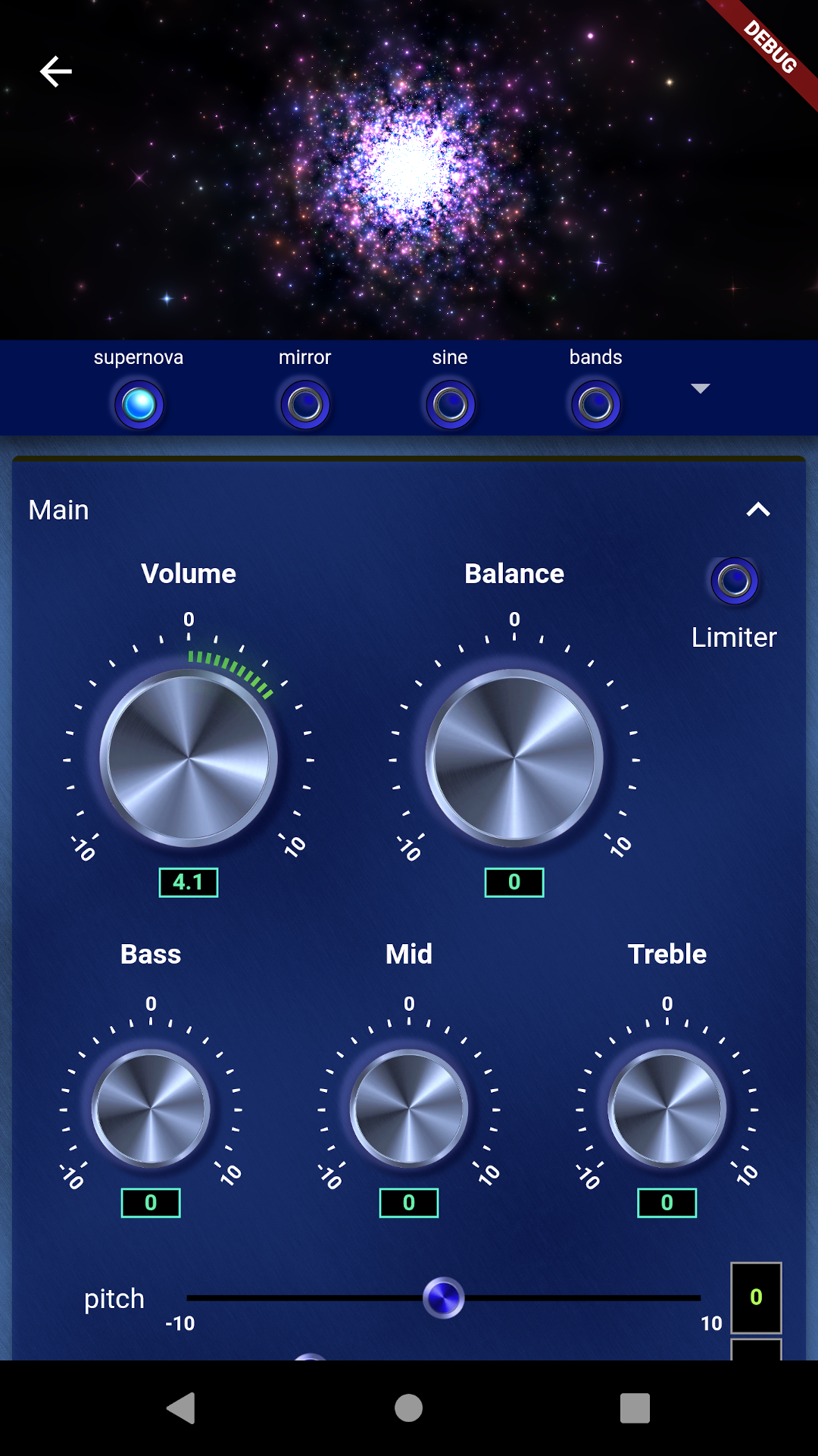 Selenium Music Player screenshot