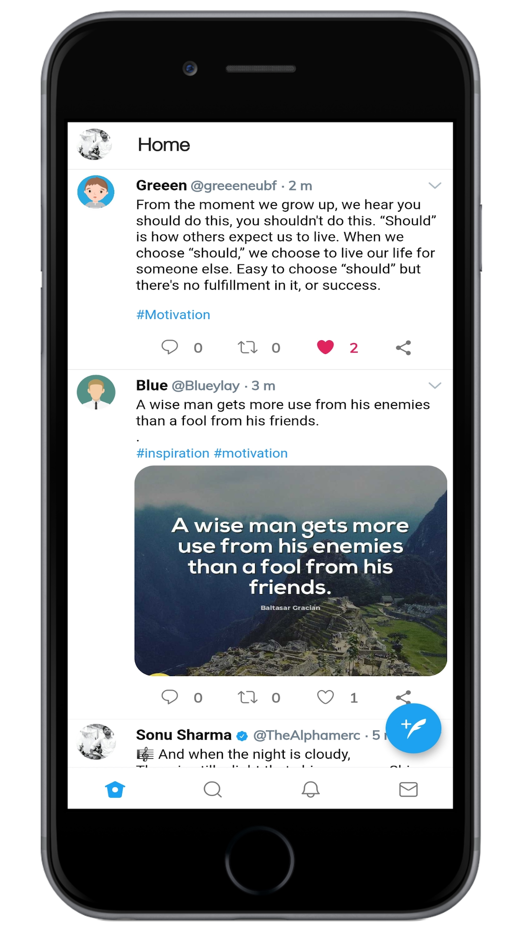 Fwitter screenshot