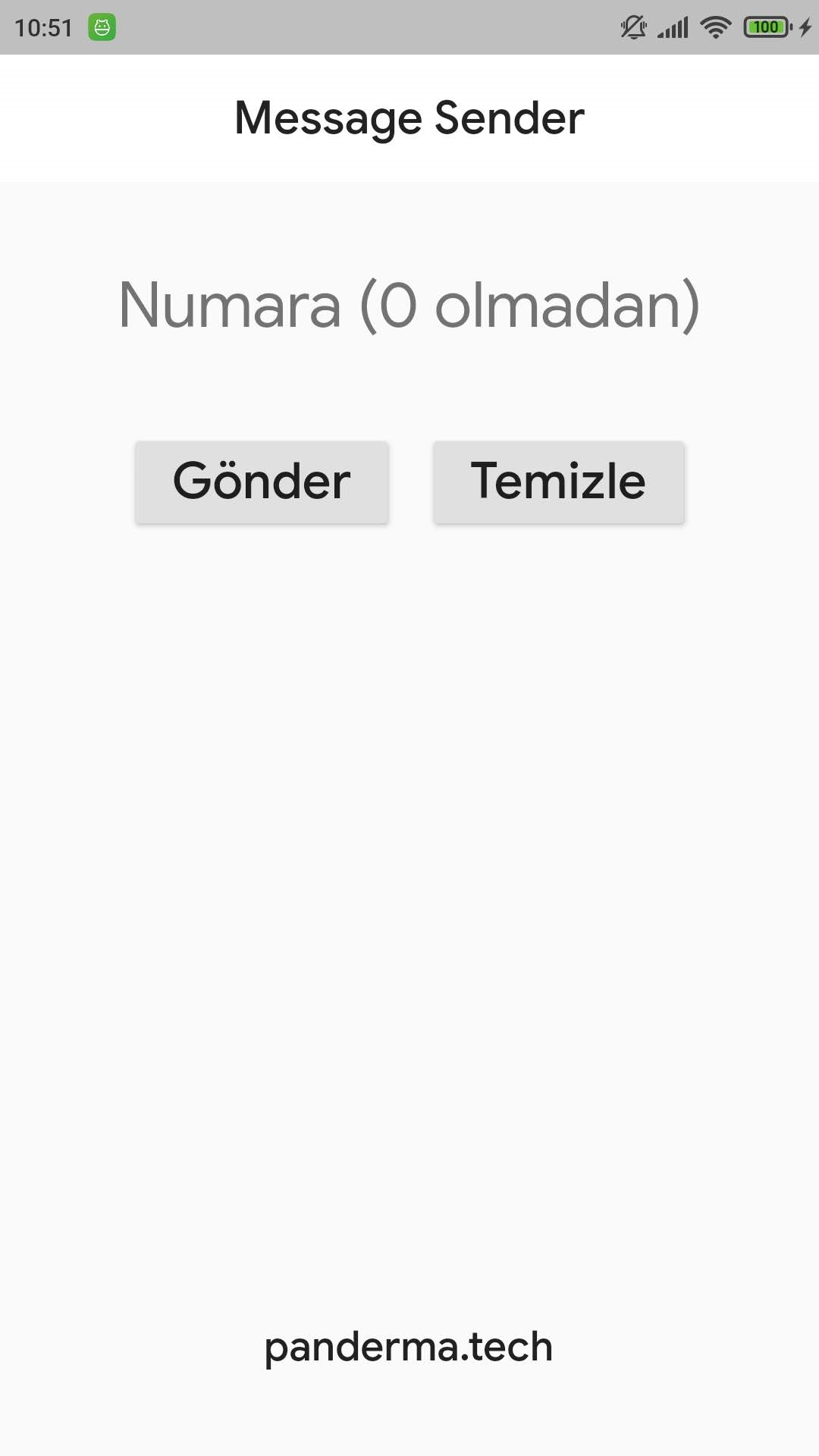 WhatsApp Unregistered Sender screenshot
