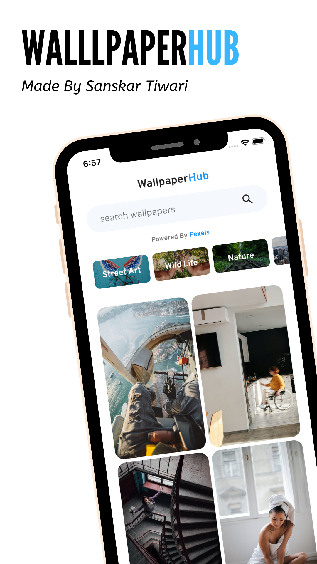 Flutter Wallpaper App screenshot