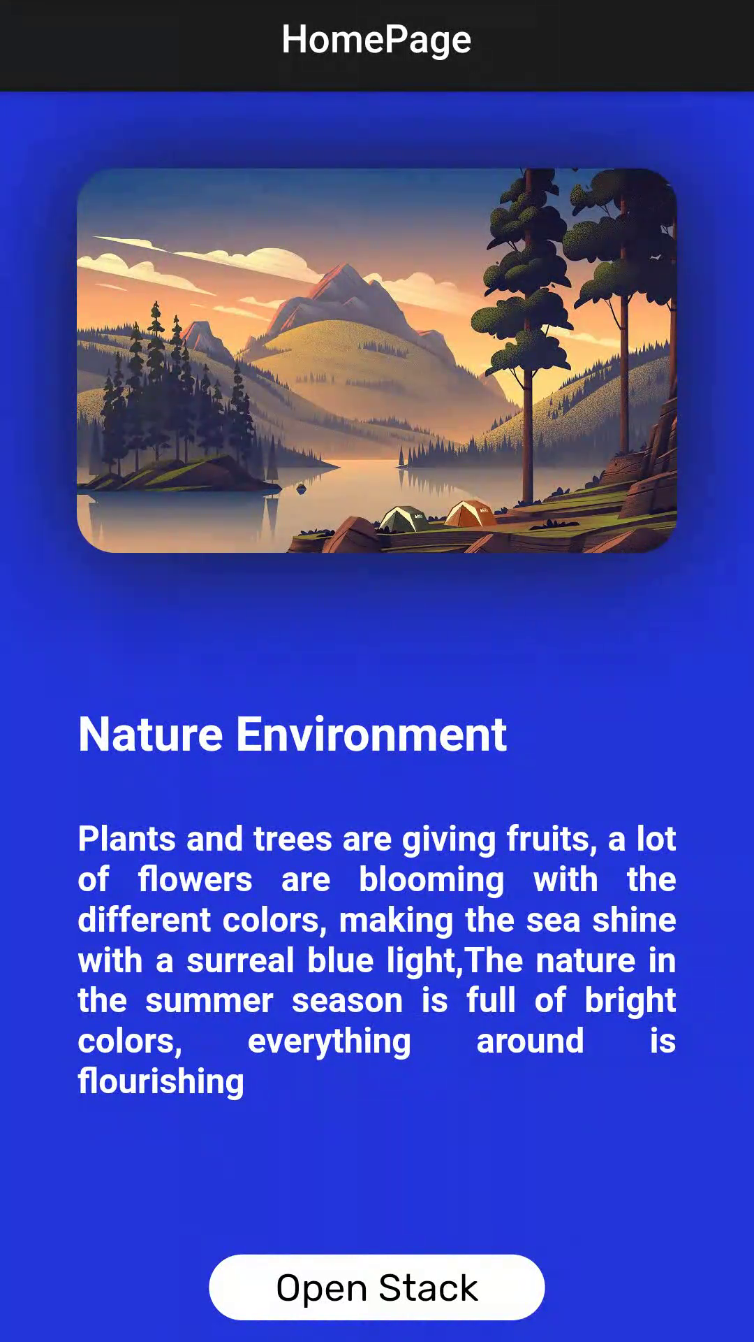 Cupertino StackView Flutter screenshot
