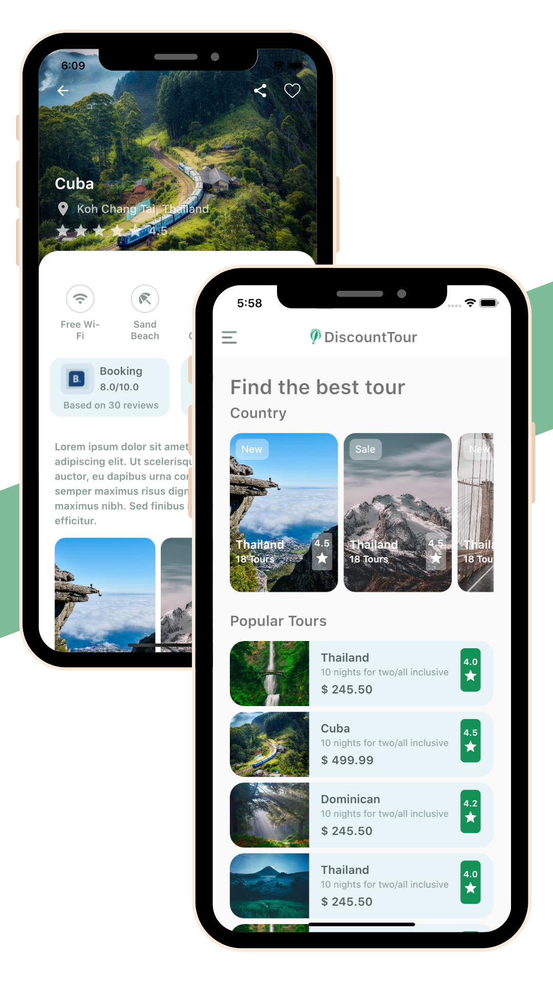 Discount Tour : Trave App Made with Flutter. screenshot