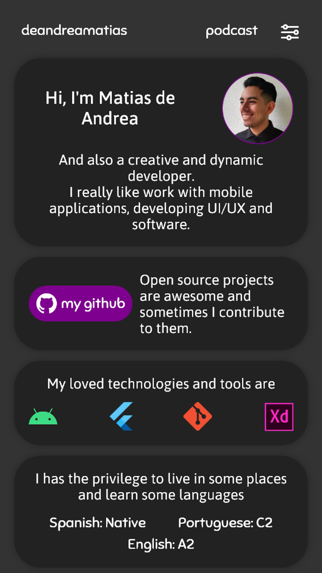 deandreamatias - Mobile developer screenshot