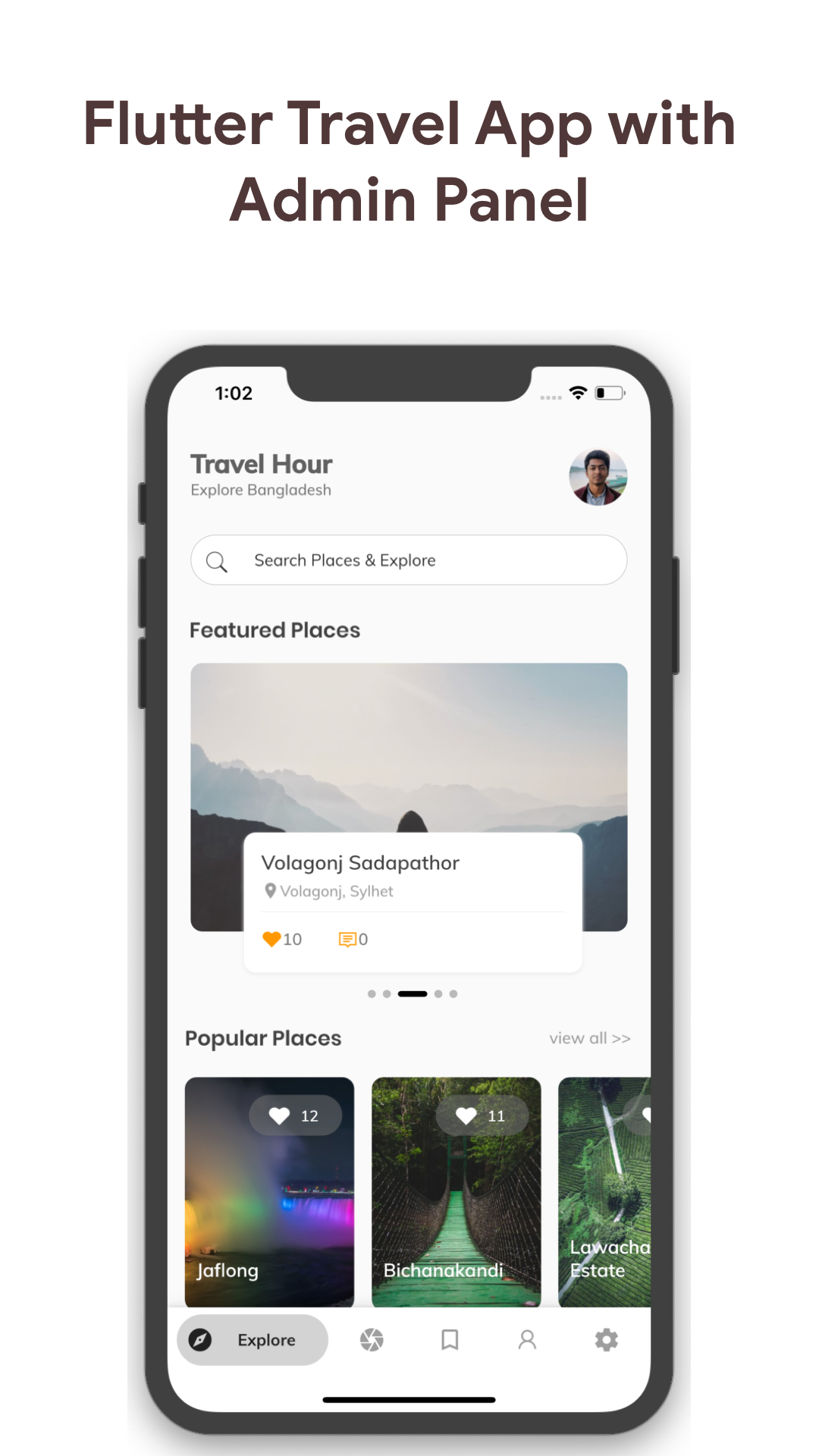 Flutter Travel App - Travel Hour screenshot