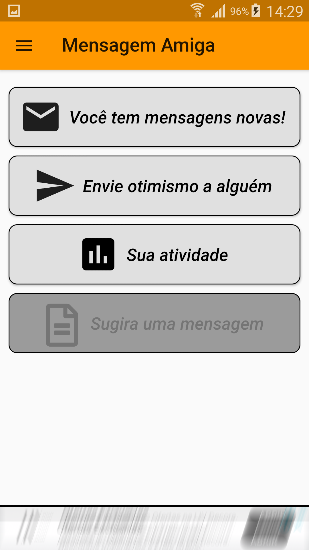 Mensagem Amiga (Friendly Message) screenshot 2