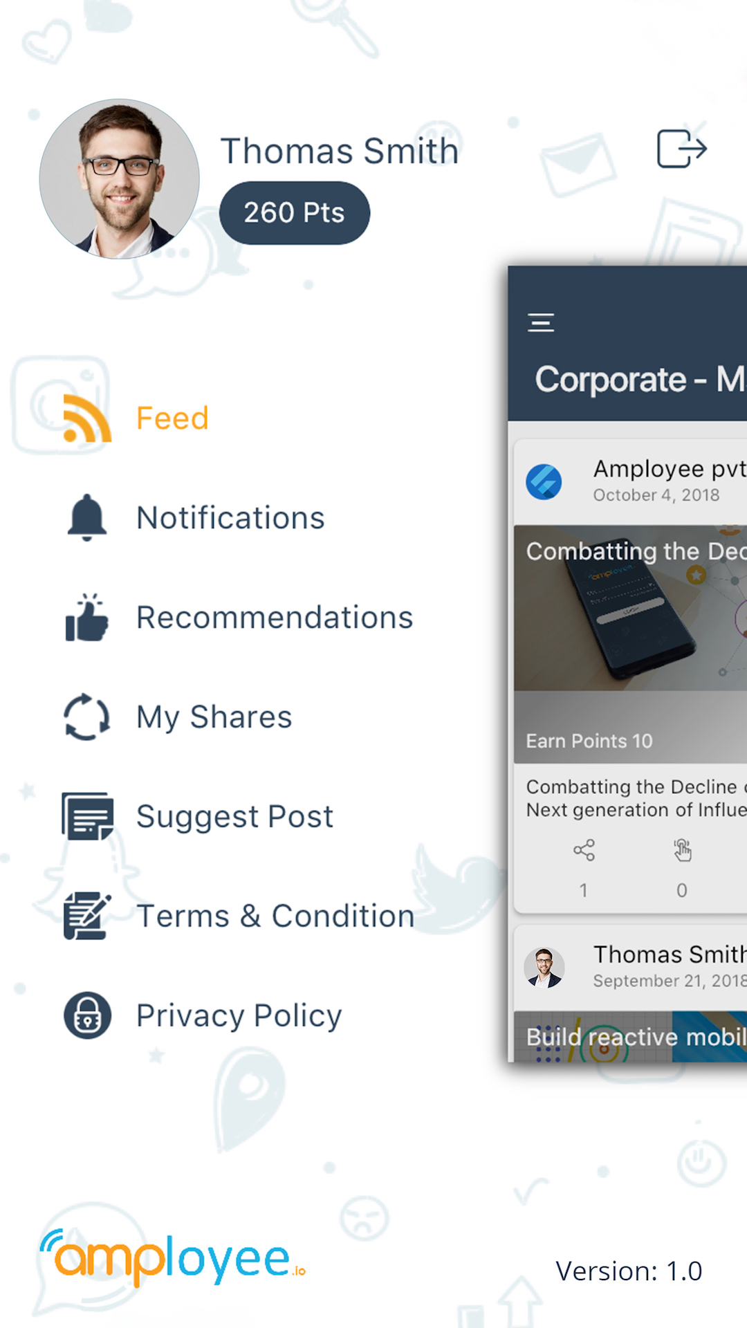Amployee screenshot