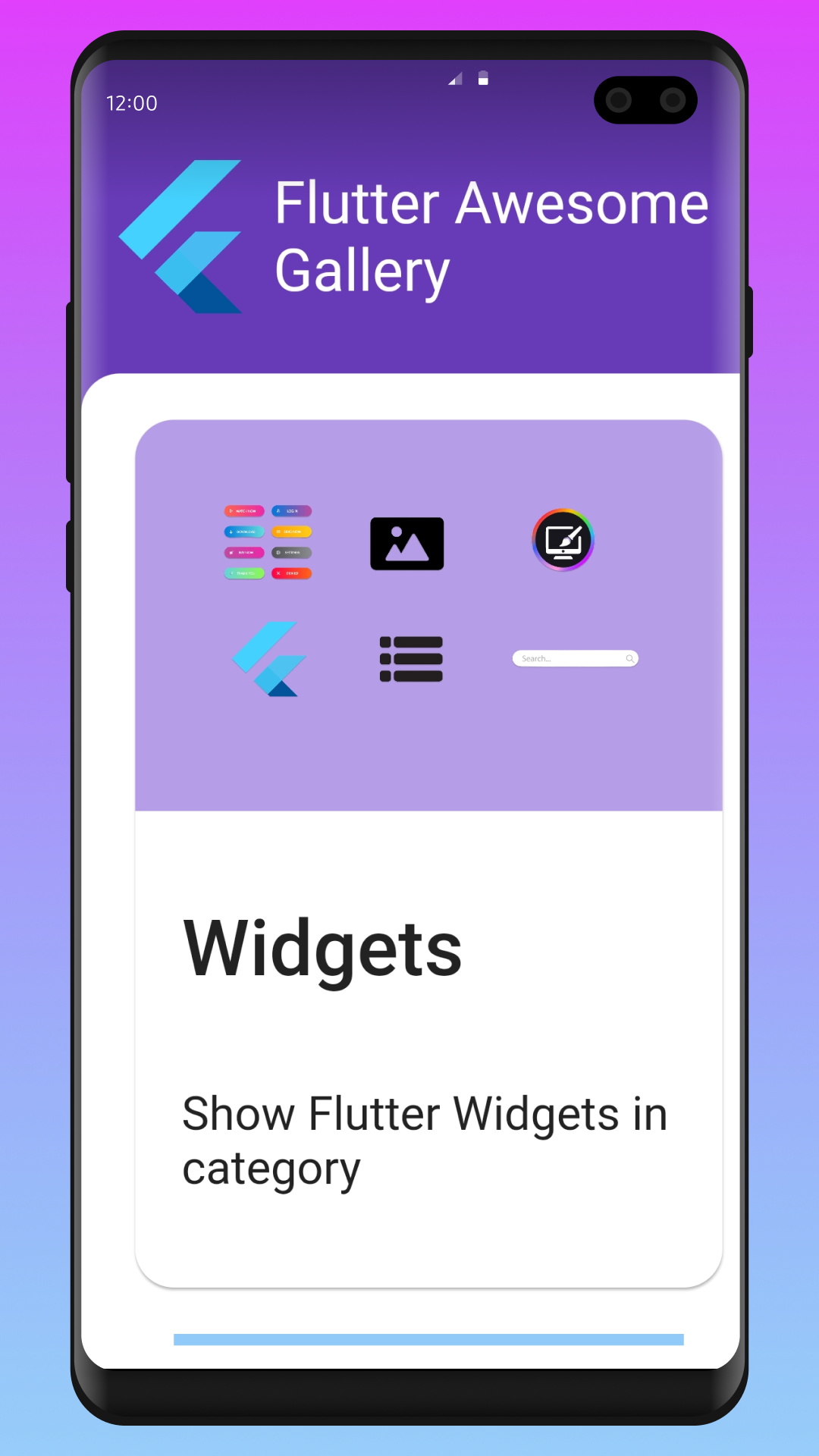 Flutter Awesome Gallery screenshot