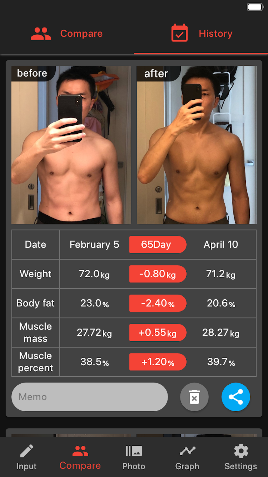 Strength Training Before & After screenshot