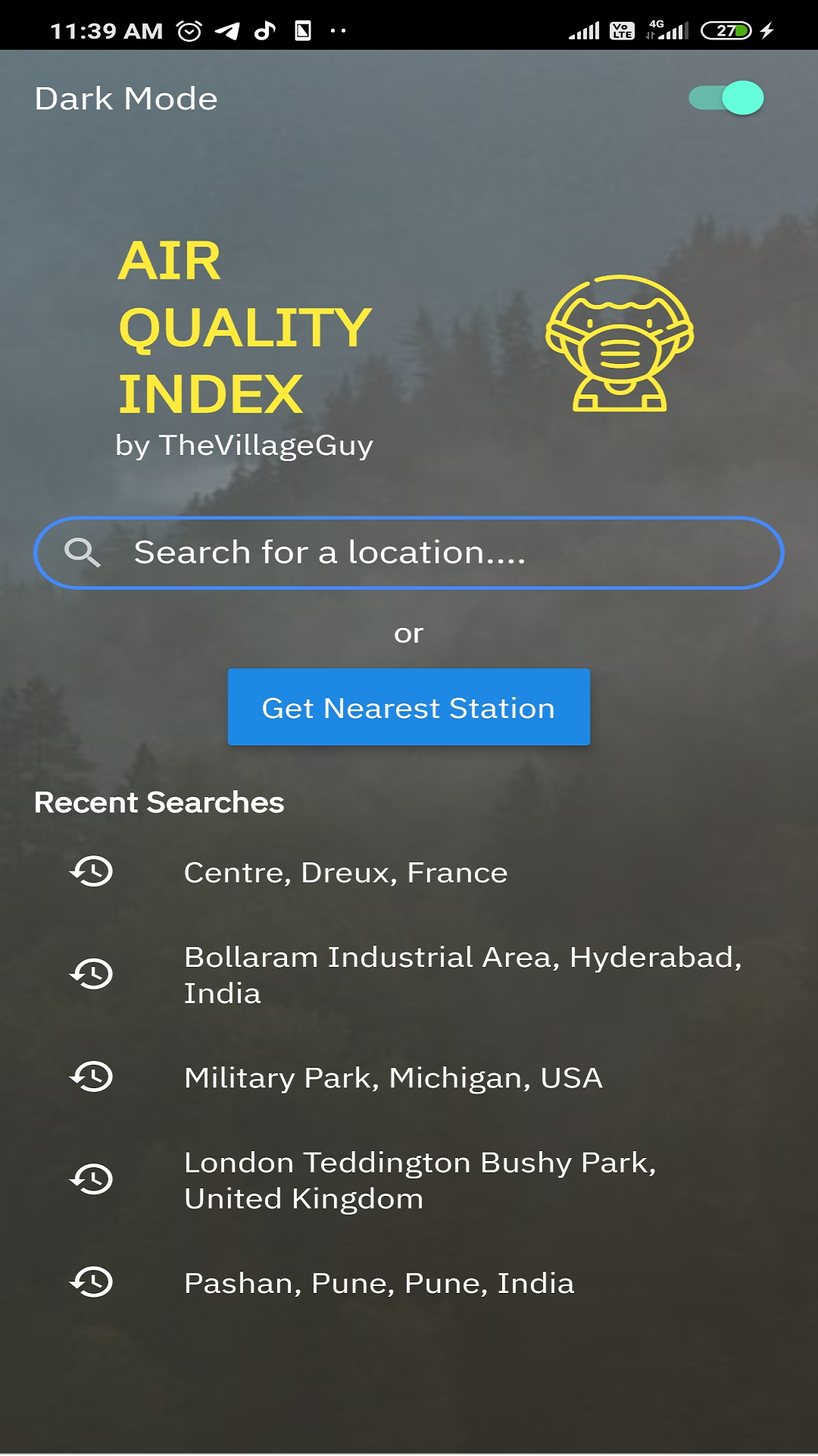 Air Quality Index screenshot