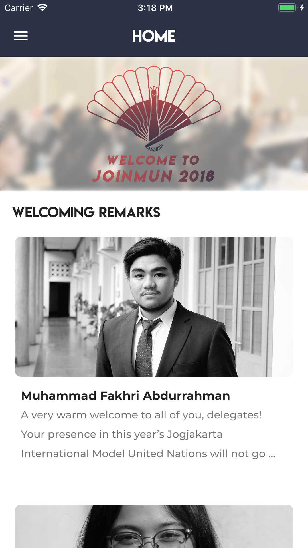 JOINMUN 2018 screenshot