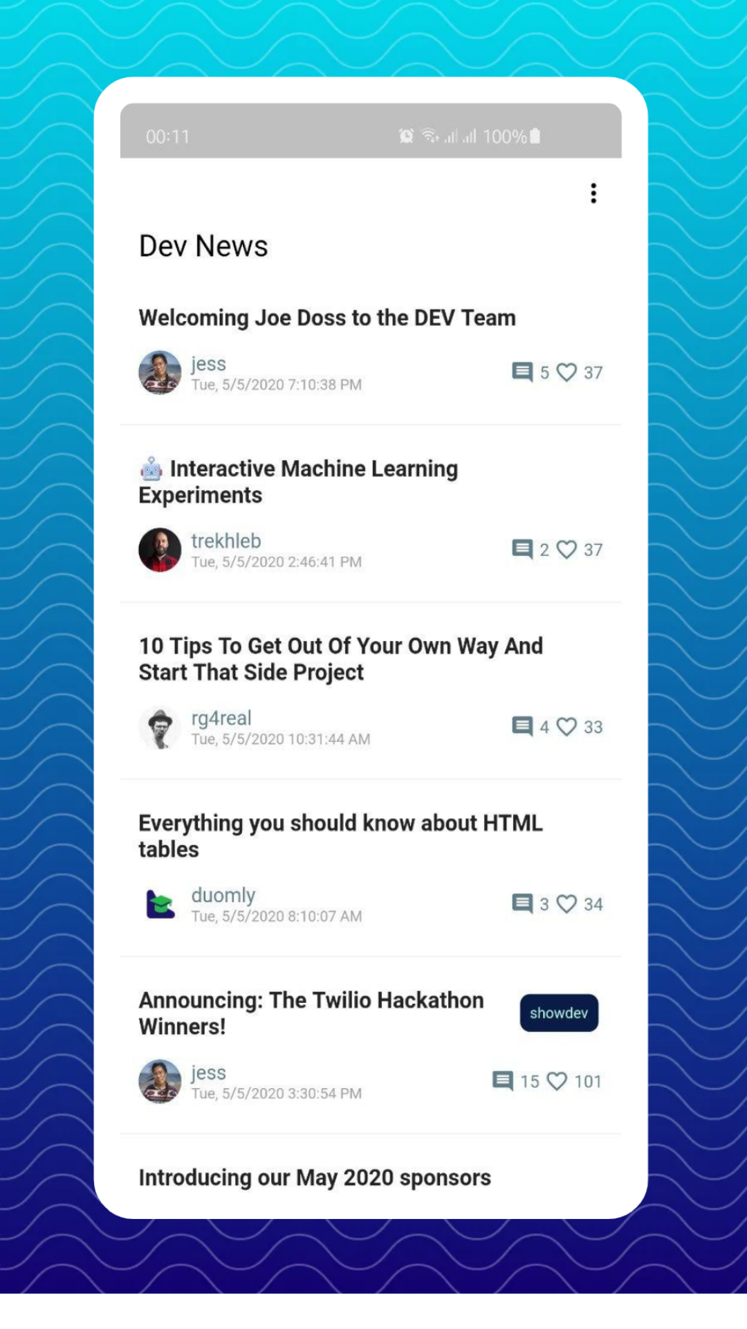 DevNews for DEV Community screenshot