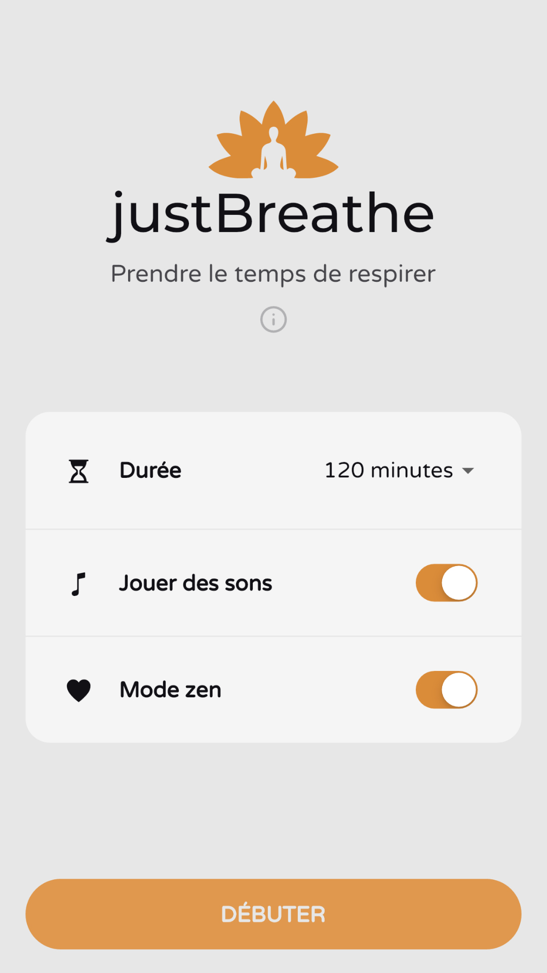 justBreathe screenshot