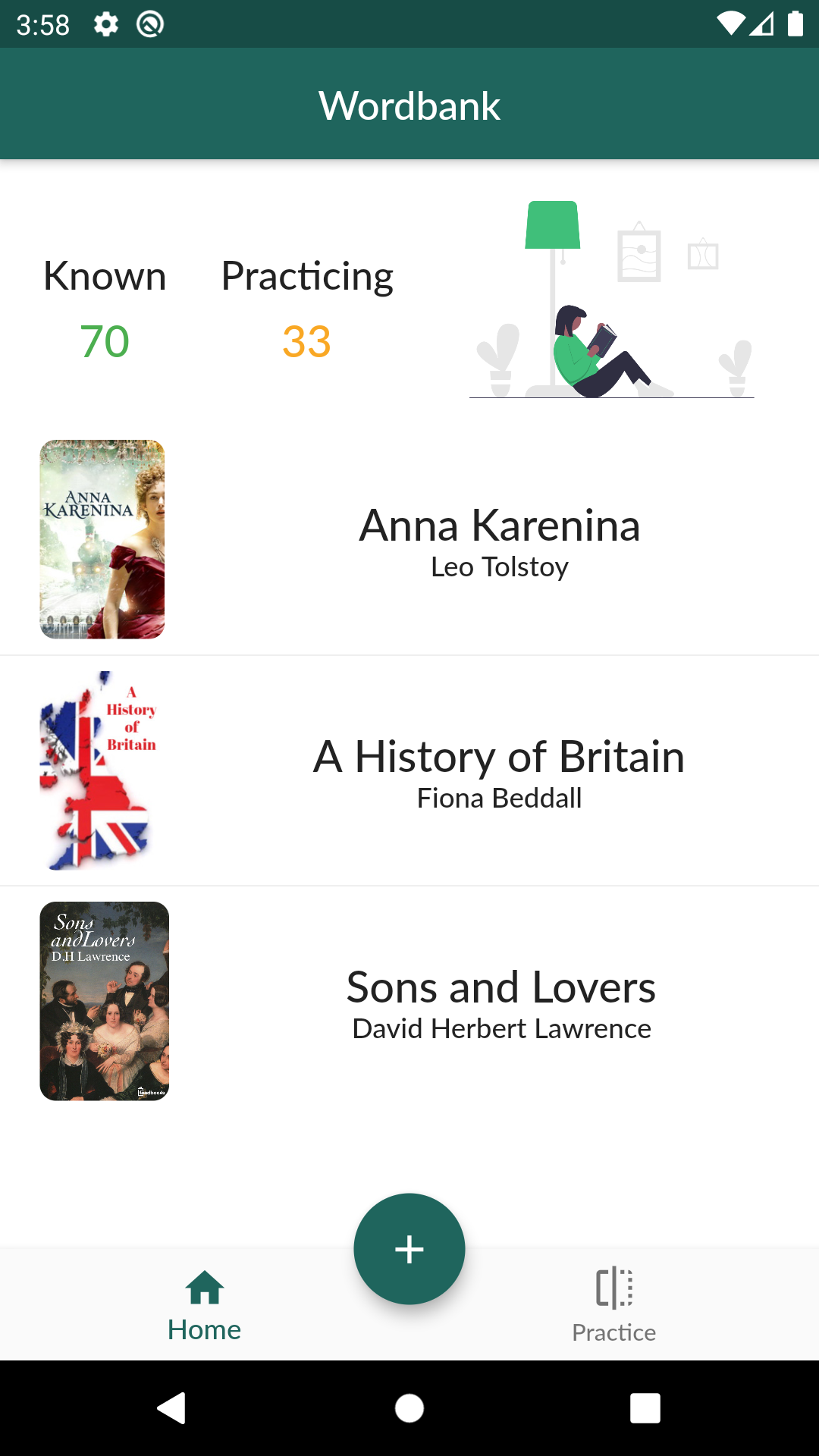 Wordbank screenshot